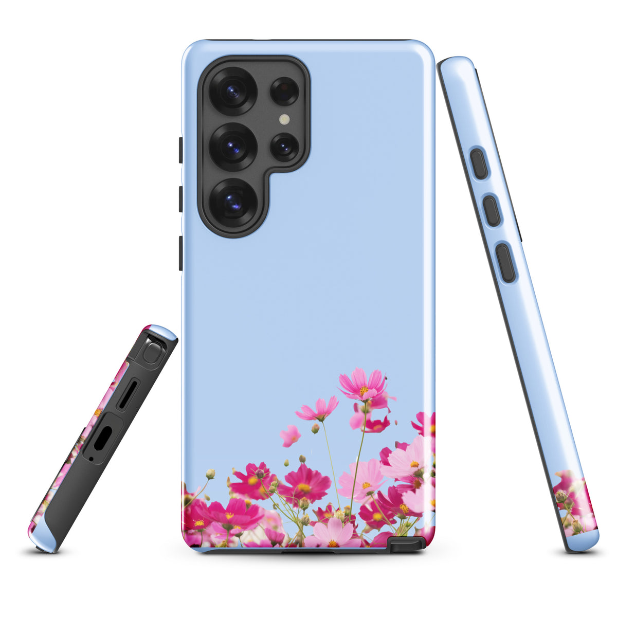 Phone Case for Samsung Galaxy with Blooming Floral Charm (xx212)