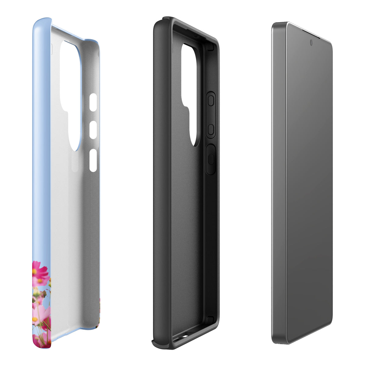 Phone Case for Samsung Galaxy with Blooming Floral Charm (xx212)