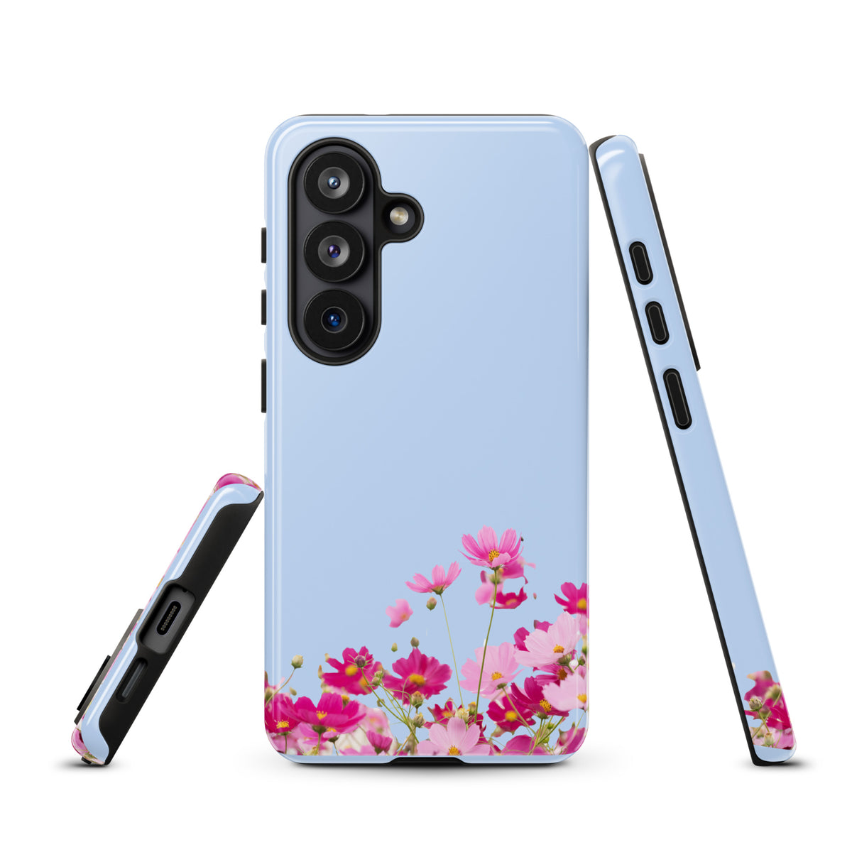 Phone Case for Samsung Galaxy with Blooming Floral Charm (xx212)