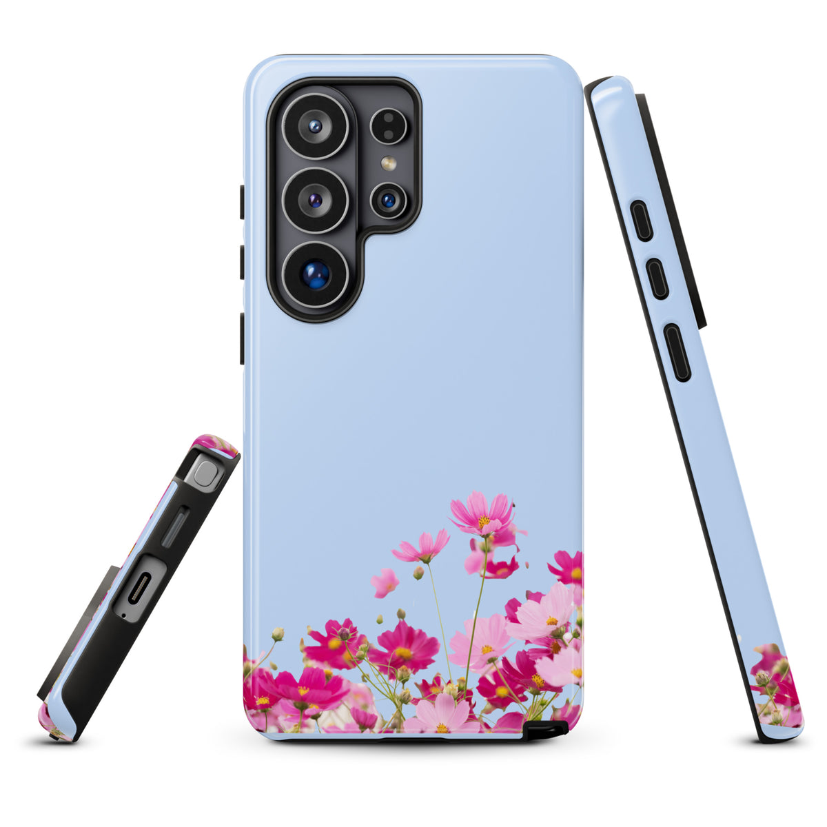 Phone Case for Samsung Galaxy with Blooming Floral Charm (xx212)