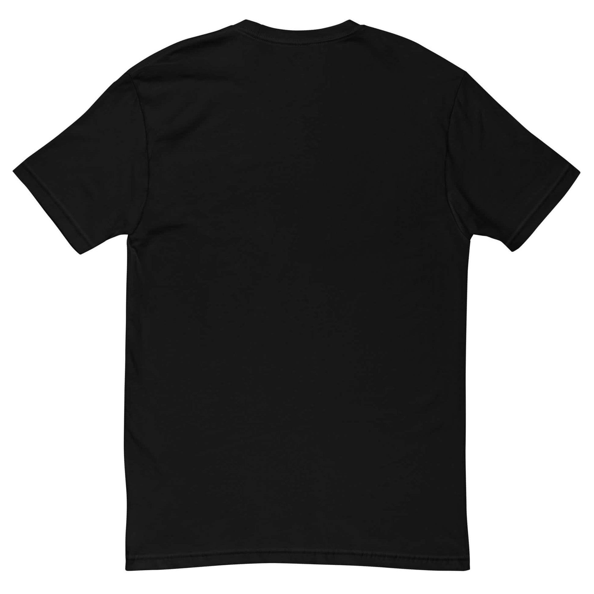 back of Festive Pickleball Christmas Tee: Most Likely To Play on Christmas (black)