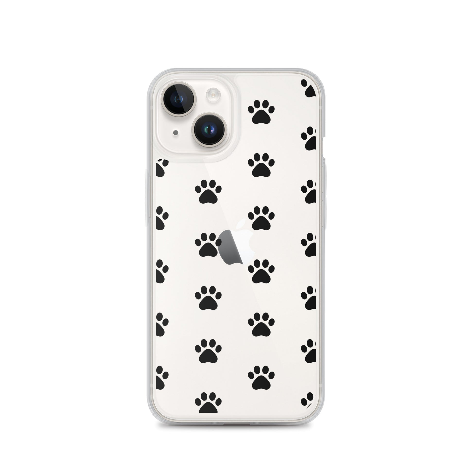 Phone Case for iPhone featuring a minimalist paw print pattern, perfect for pet lovers.