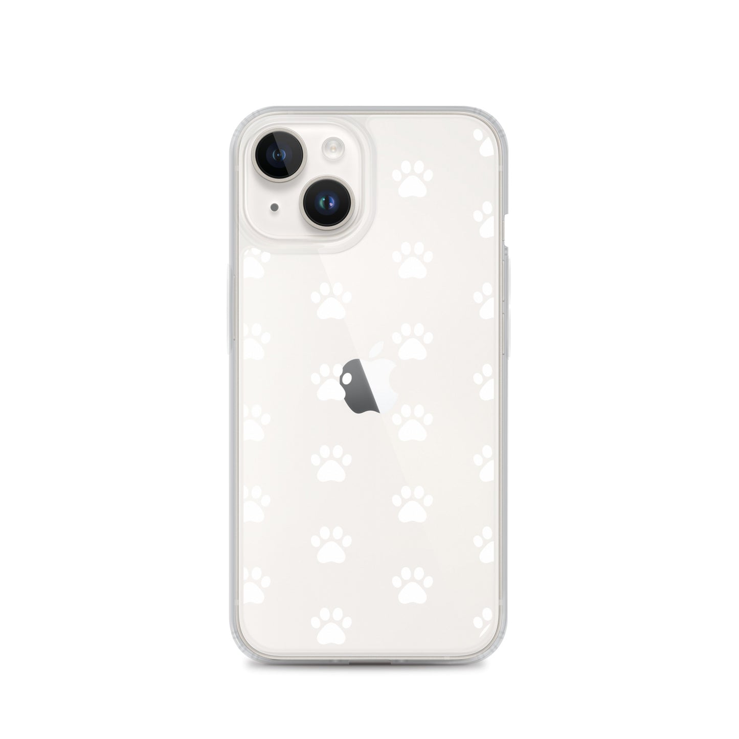 Phone Case for iPhone featuring a minimalist paw print pattern, perfect for pet lovers.