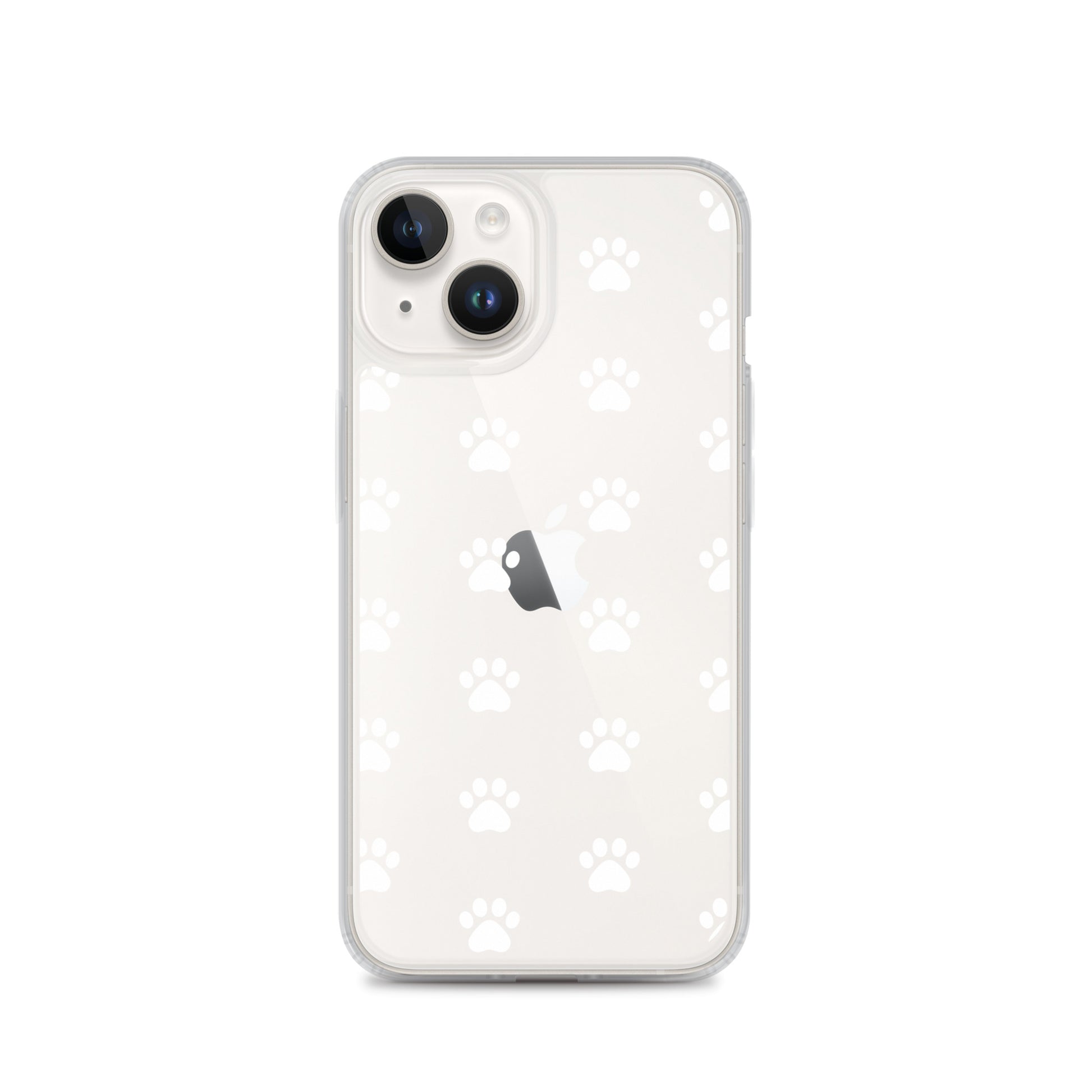 Phone Case for iPhone featuring a minimalist paw print pattern, perfect for pet lovers.