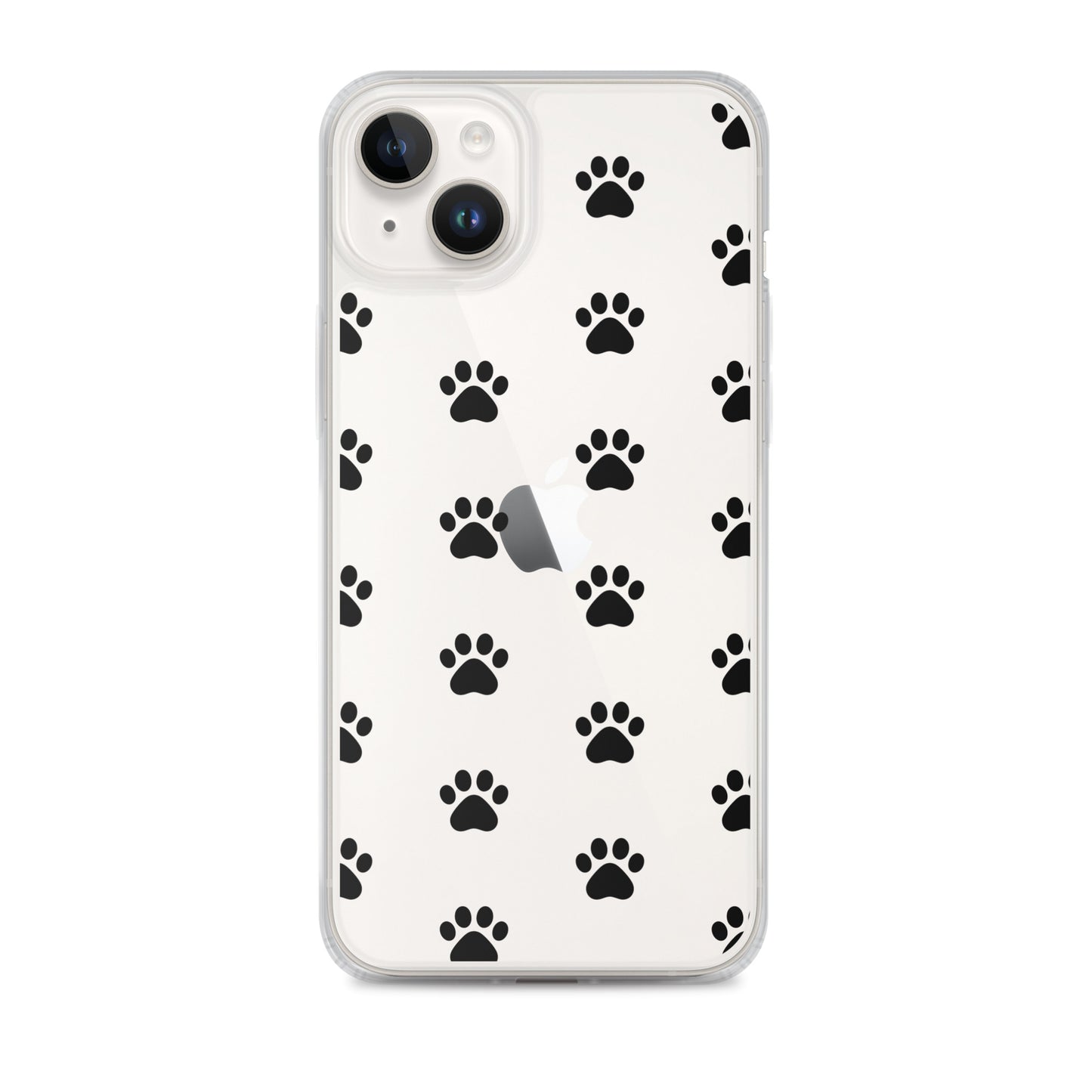 Phone Case for iPhone with playful paw print pattern, perfect for pet lovers looking for a minimalist style.