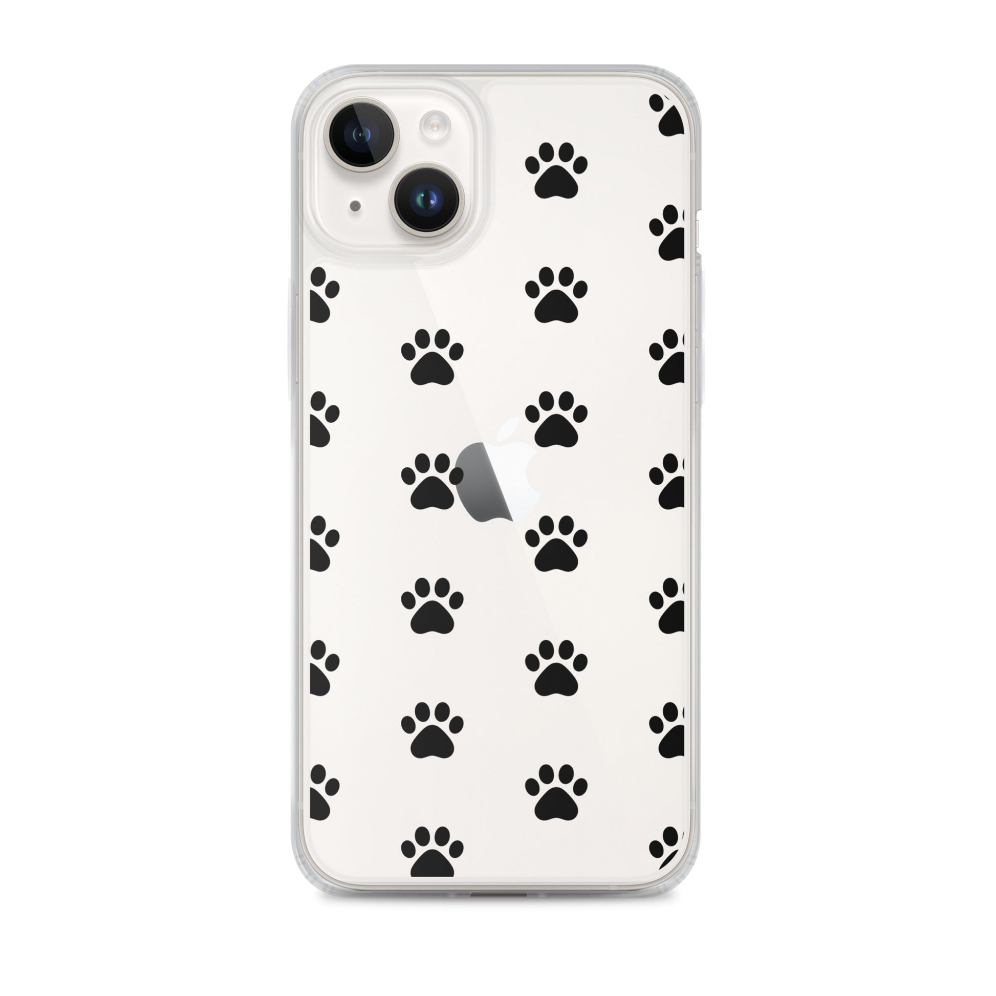 Phone Case for iPhone with playful paw print pattern, perfect for pet lovers looking for a minimalist style.
