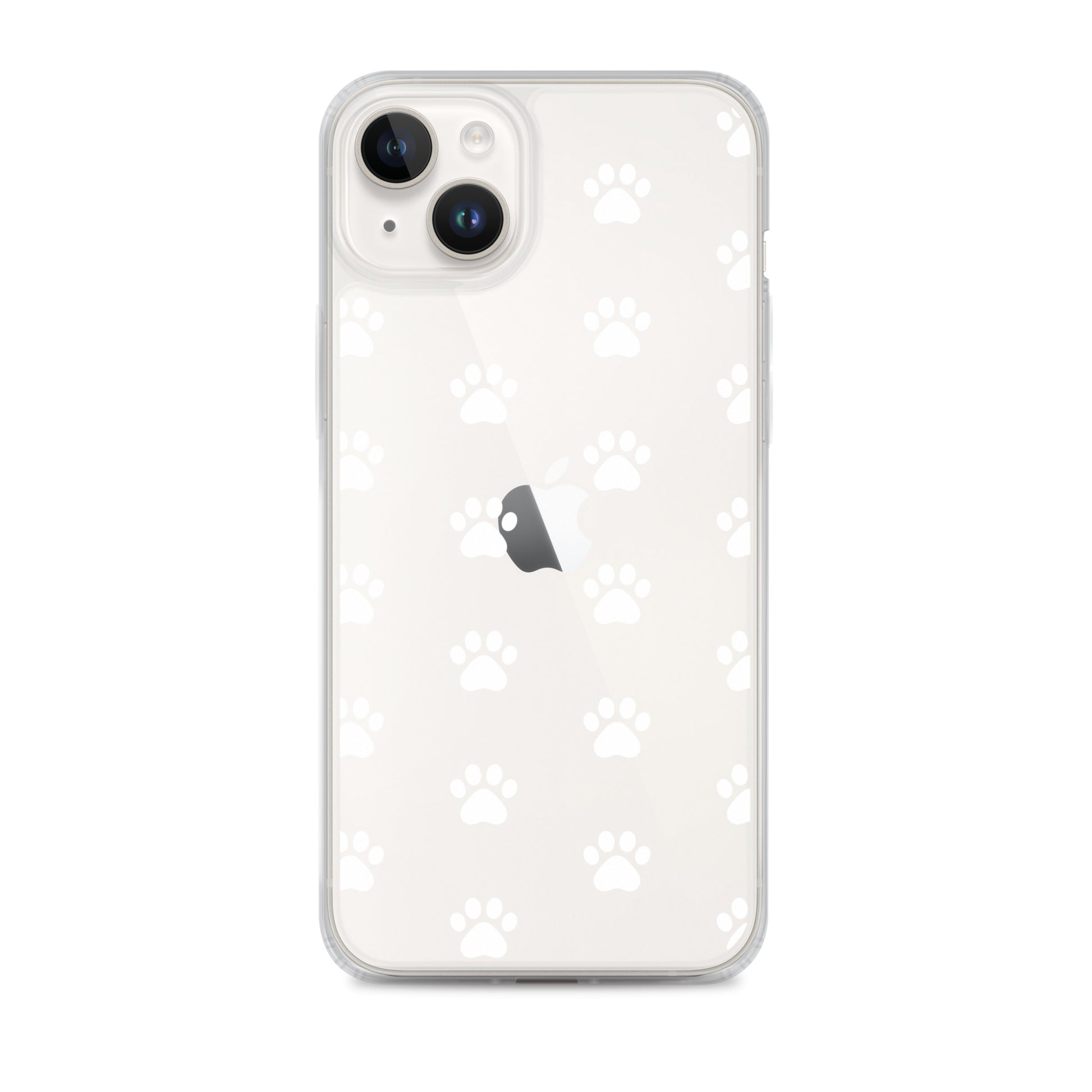Phone Case for iPhone featuring a paw print pattern in a minimalist style for pet lovers.