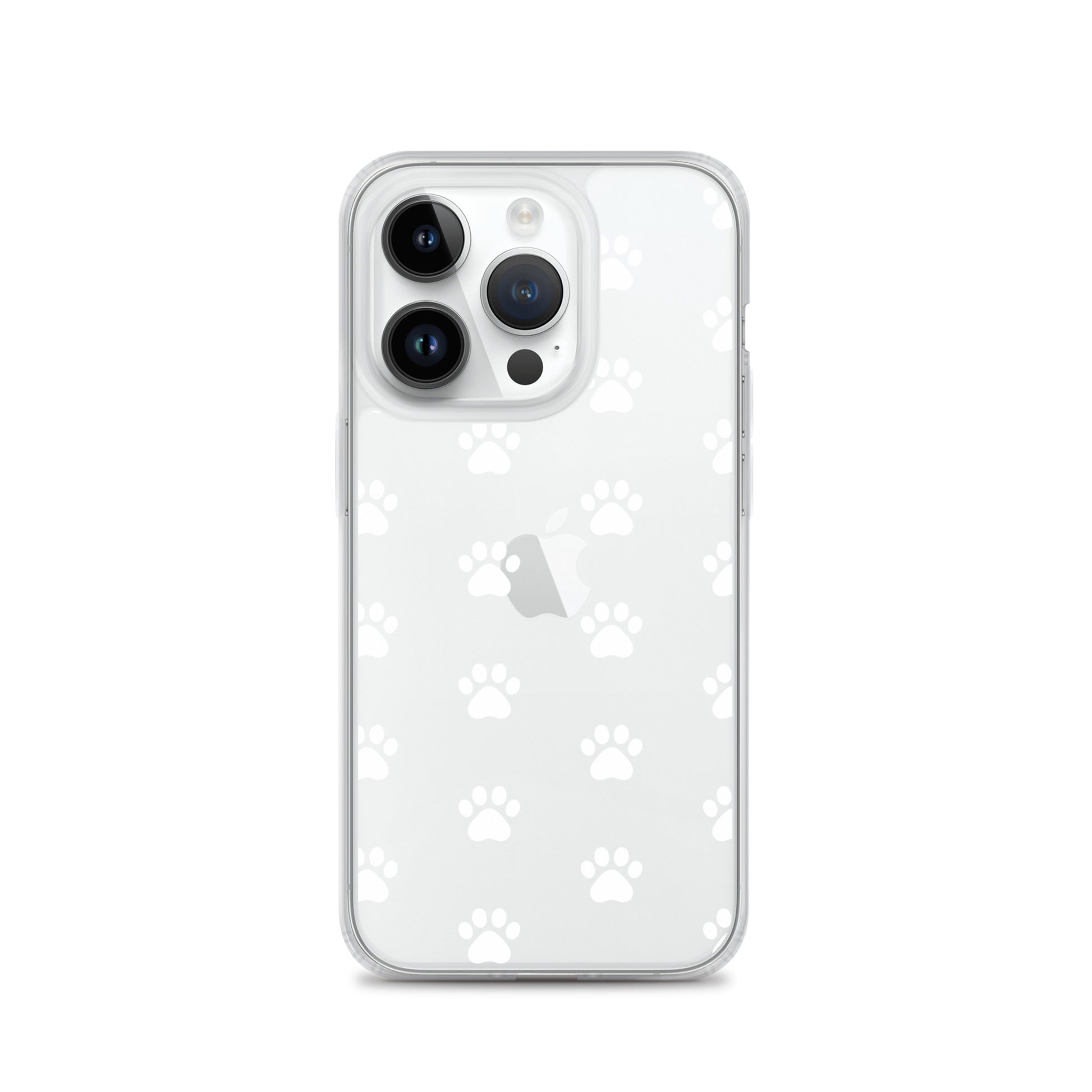 Phone Case for iPhone featuring a minimalist paw print pattern, perfect for pet lovers.