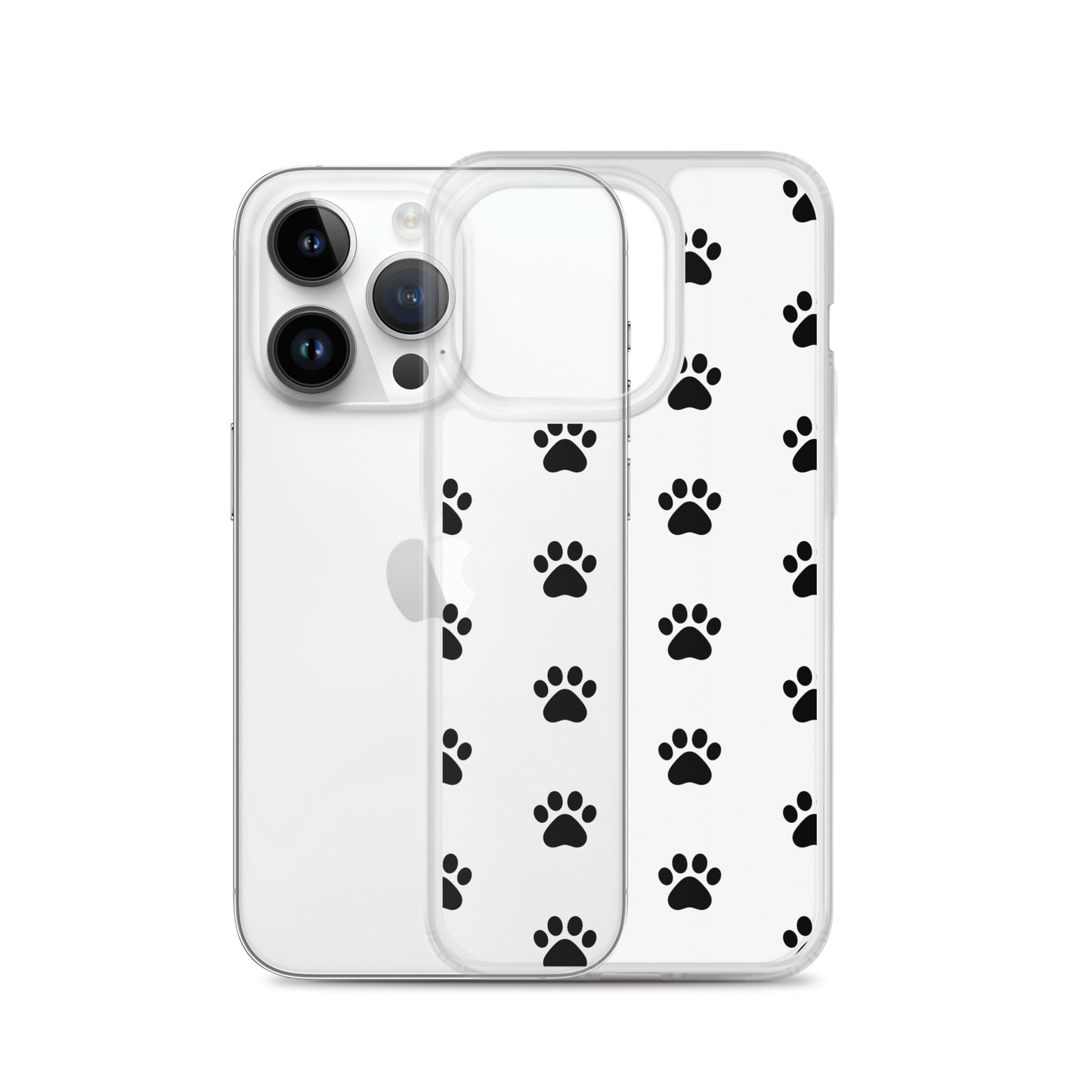 Phone Case for iPhone with a minimalist paw print pattern, ideal for pet lovers.