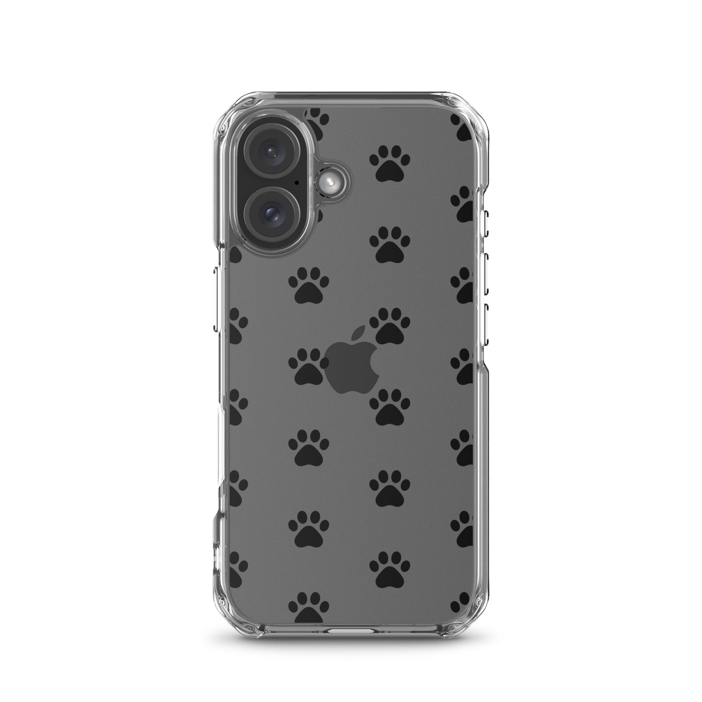 Phone Case for iPhone featuring a playful paw print pattern, designed for pet lovers with a minimalist style.