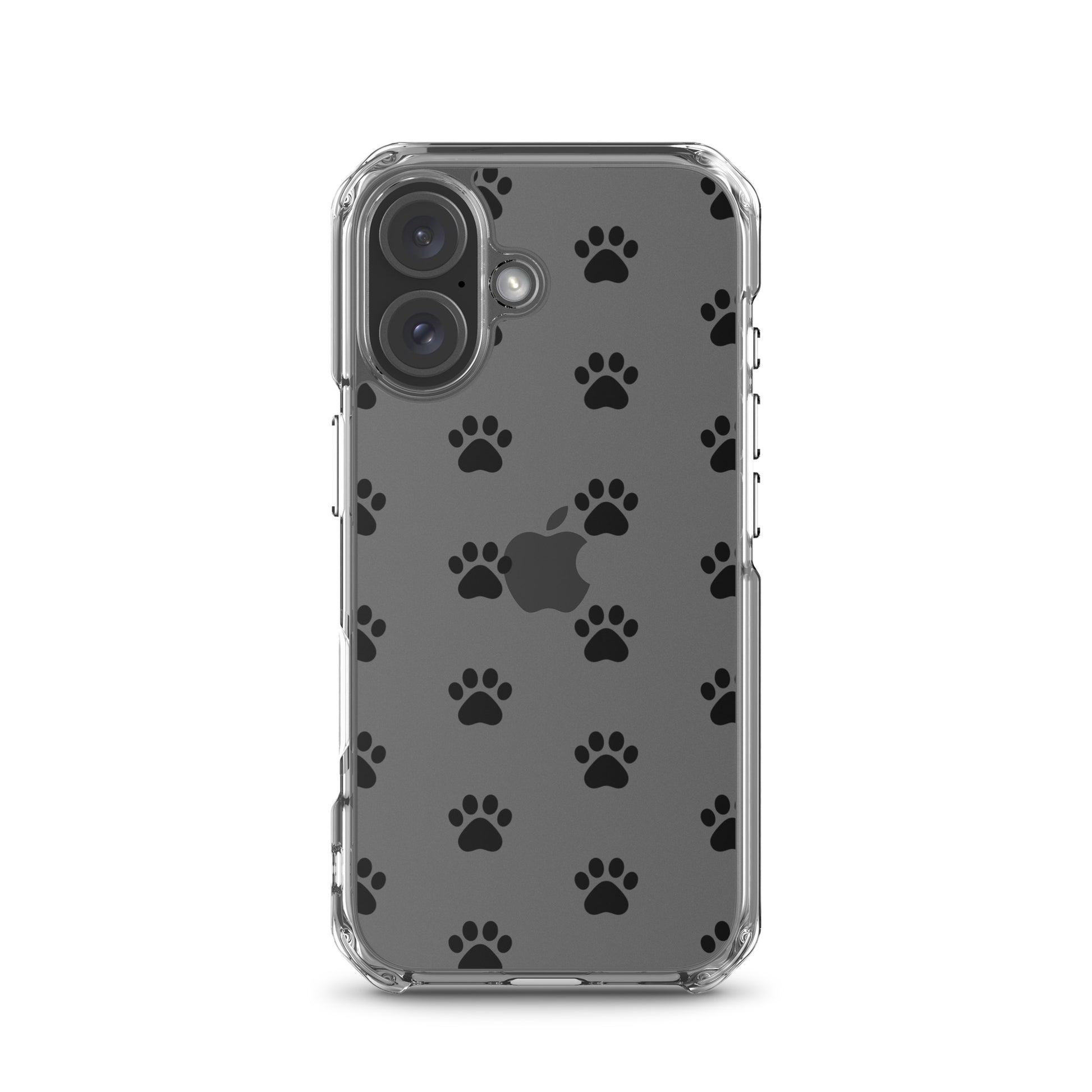 Phone Case for iPhone featuring a playful paw print pattern, designed for pet lovers with a minimalist style.