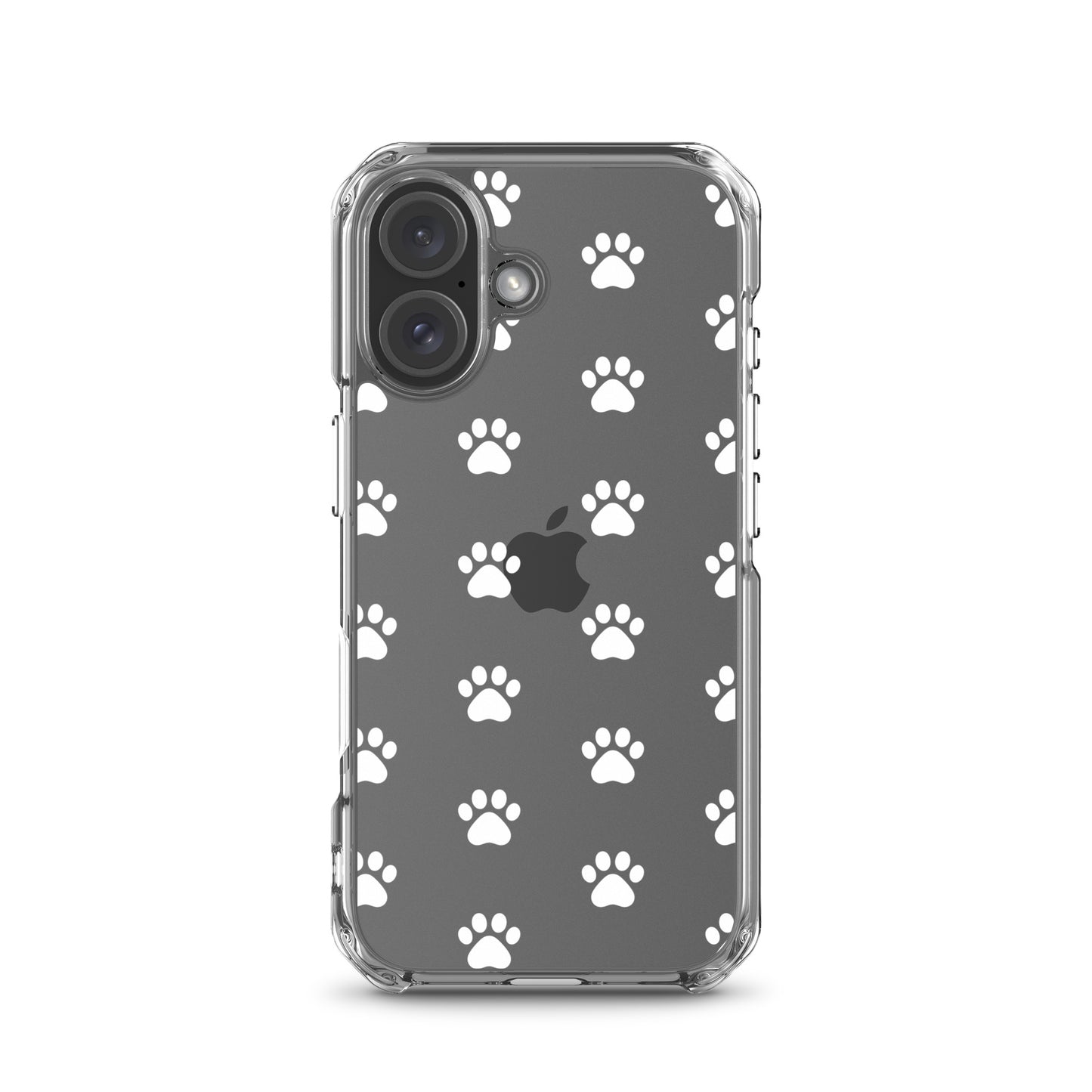 Phone Case for iPhone with a playful paw print pattern designed for pet lovers.