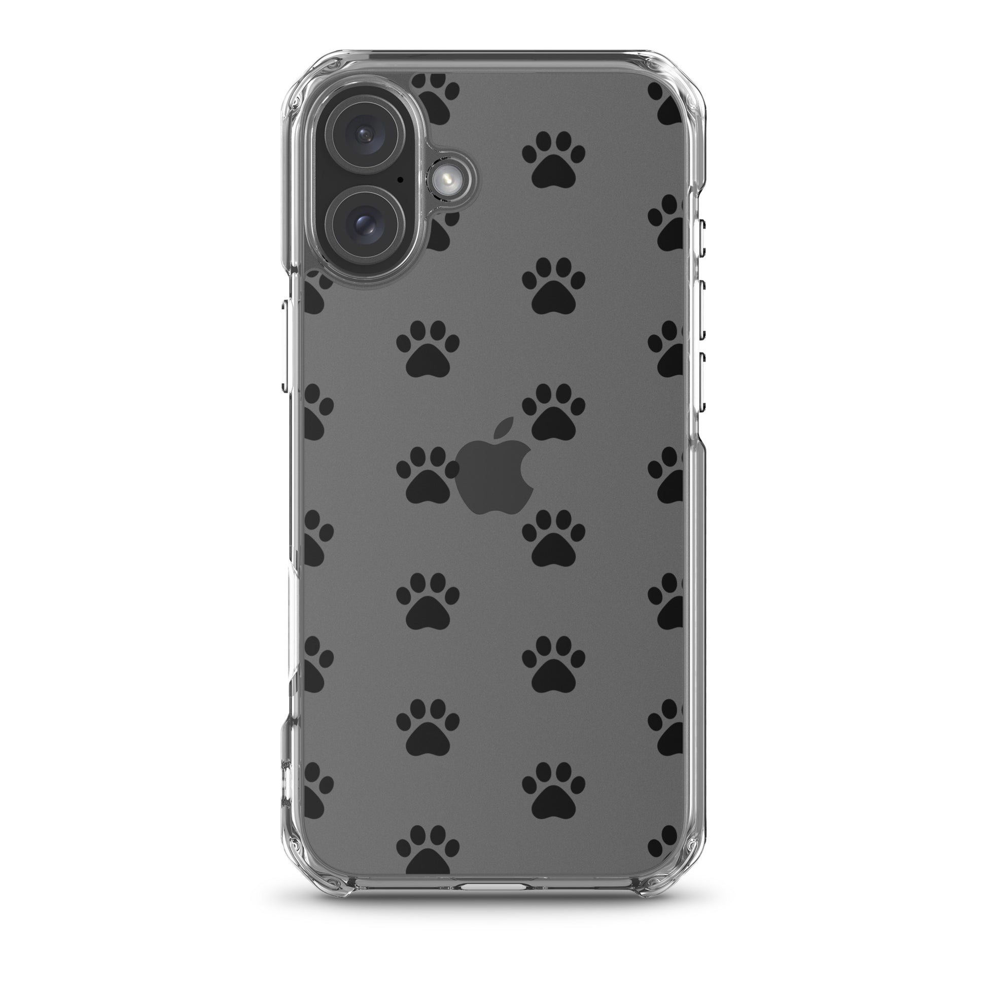 Phone Case featuring a minimalist paw print pattern, perfect for pet lovers and compatible with iPhone.