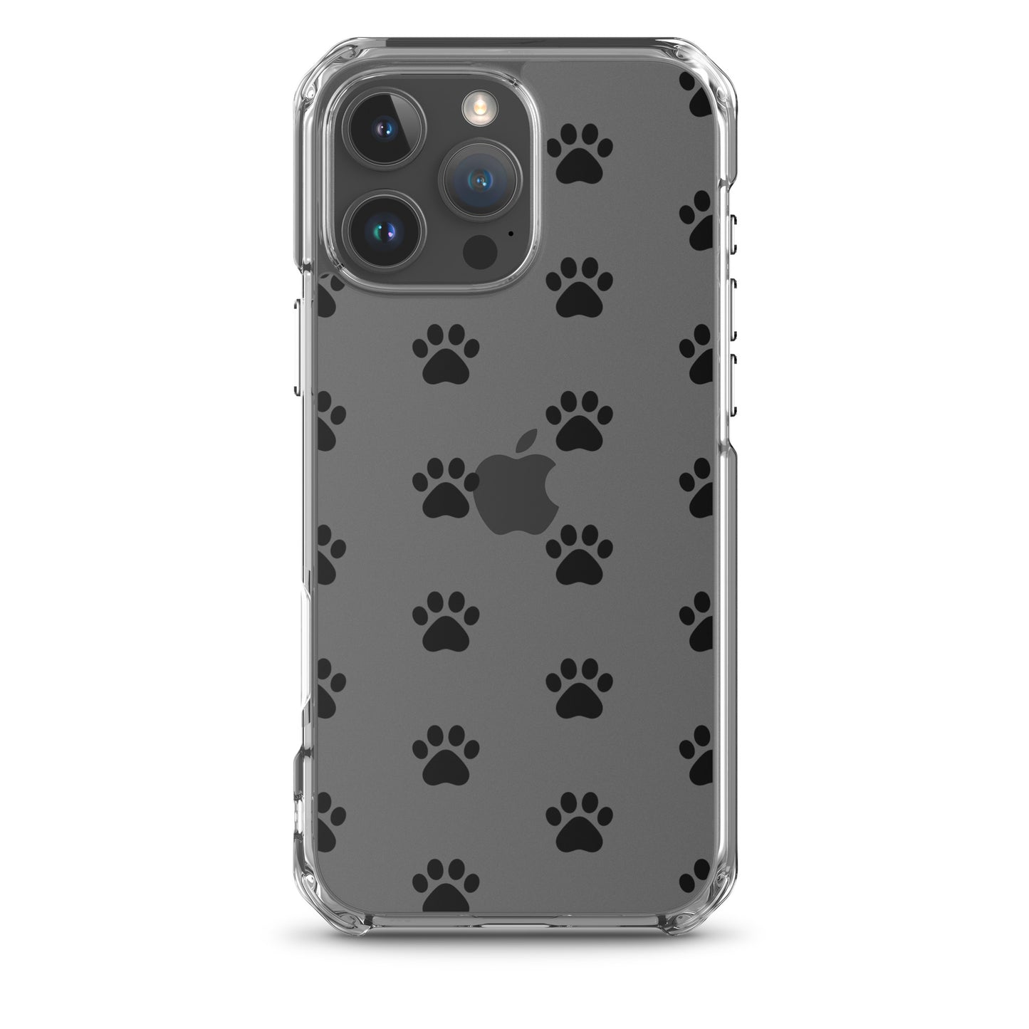 Phone Case for iPhone with minimalist paw print pattern, ideal for pet lovers.