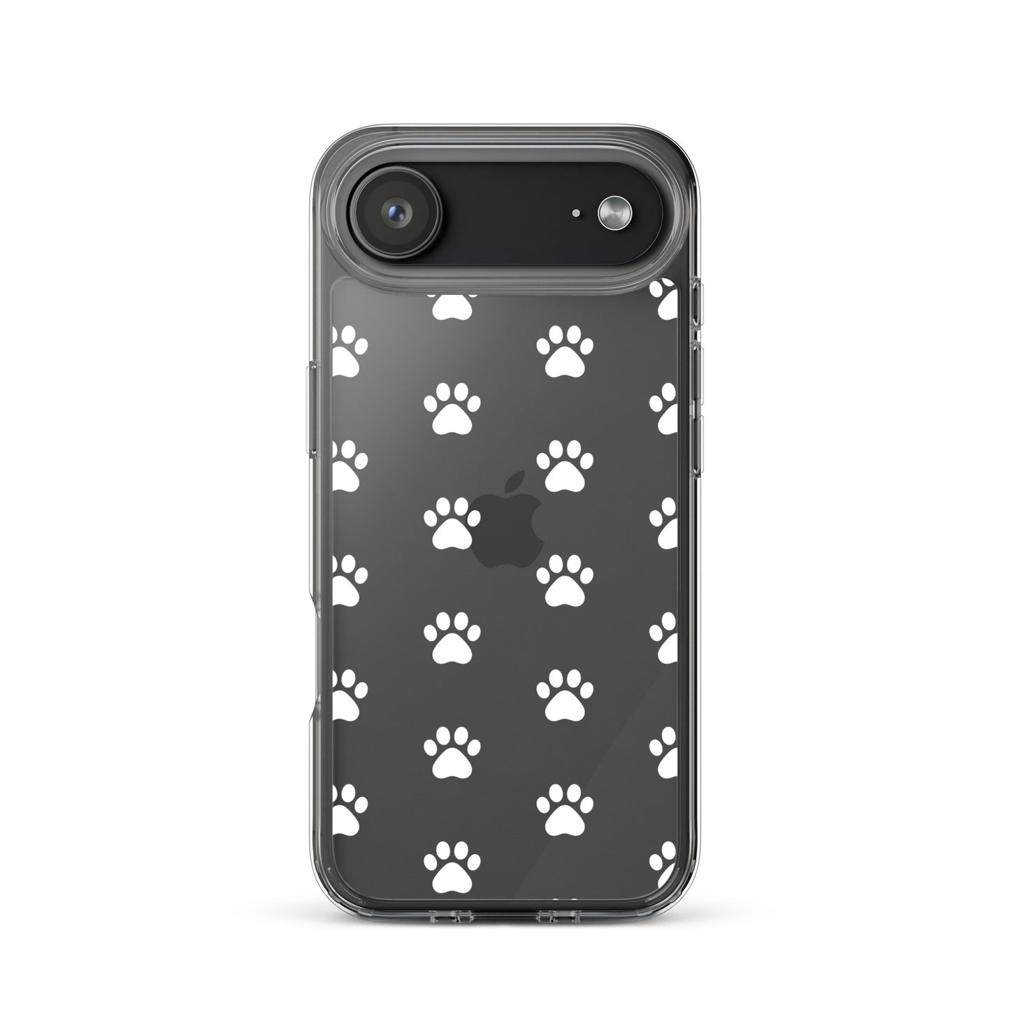 Phone Case for iPhone featuring a playful paw print pattern, perfect for pet lovers with a minimalist style.