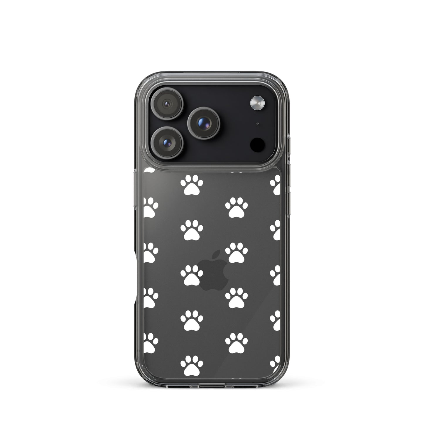 Phone Case for iPhone featuring minimalist paw print pattern for pet lovers