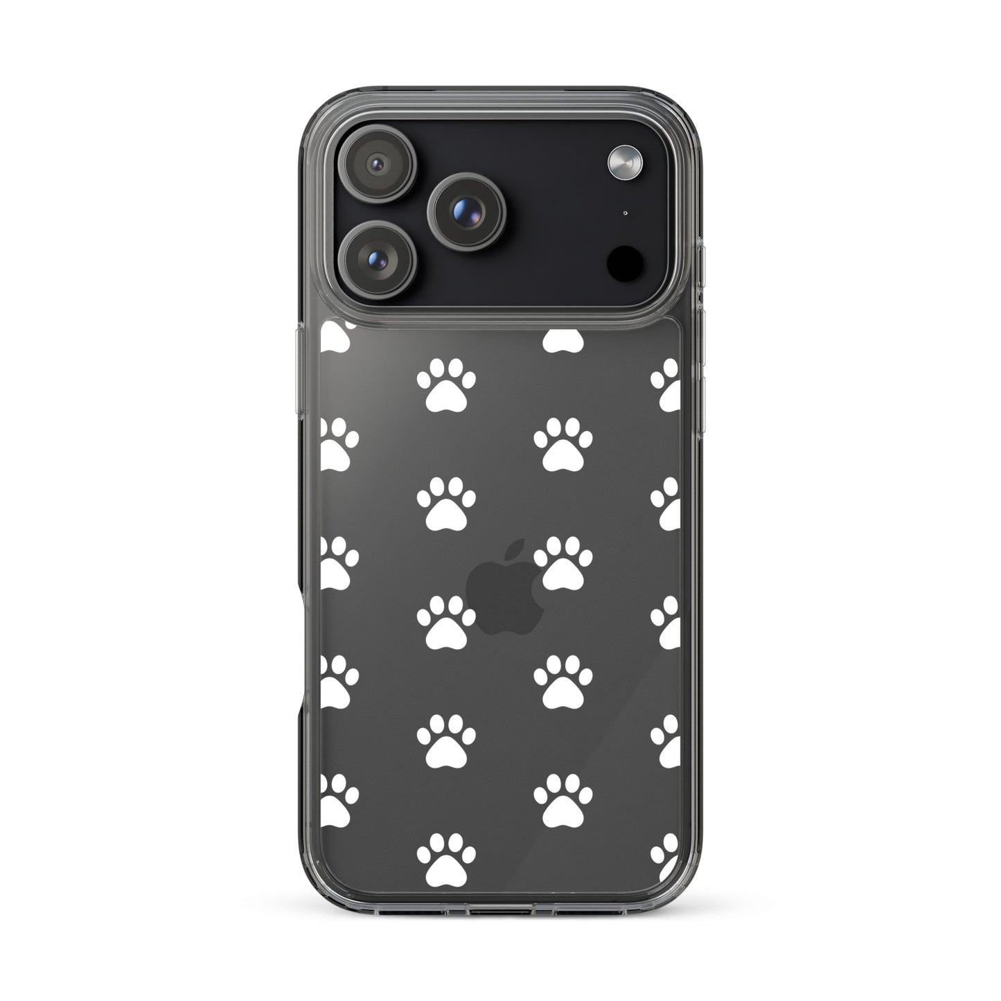 Phone Case for iPhone with minimalist paw print pattern, perfect for pet lovers.