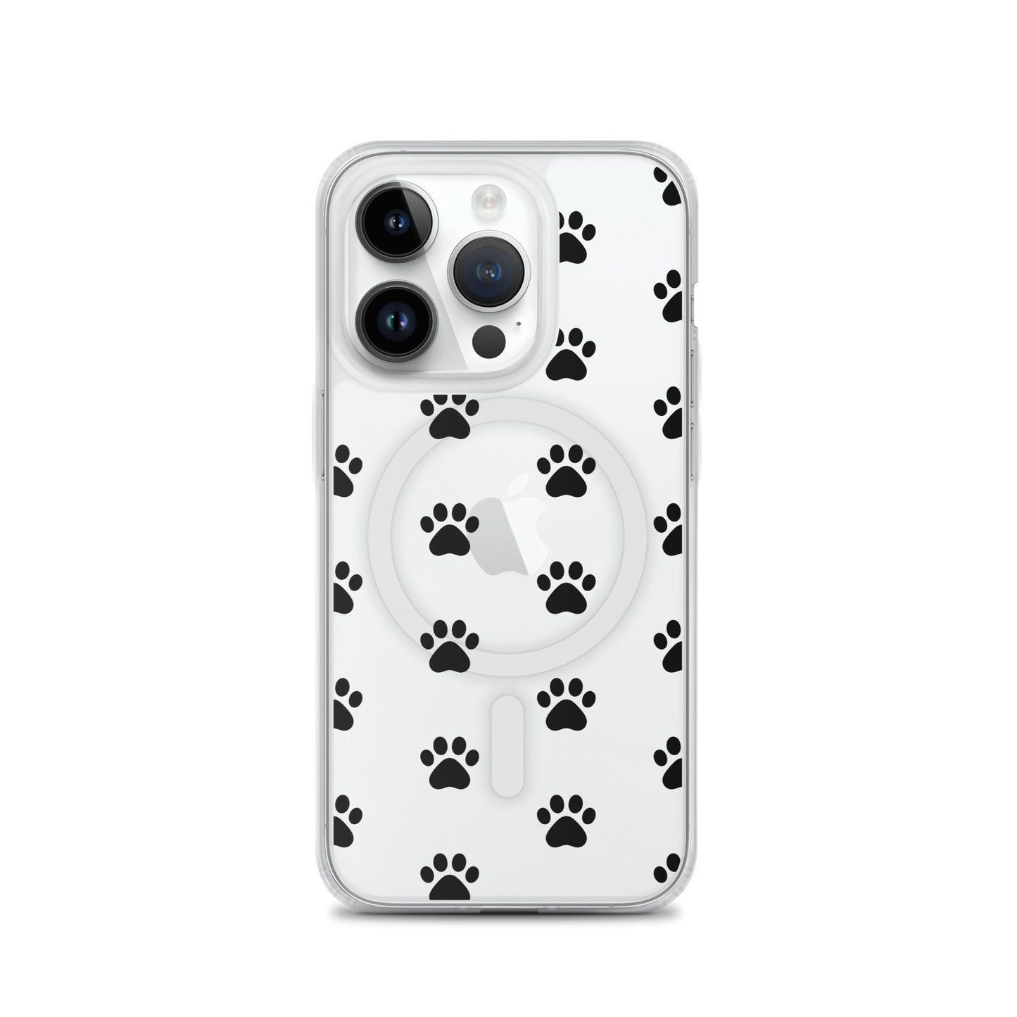 Magnetic Phone Case featuring a playful paw print pattern for iPhone, blending style and practicality for pet lovers.