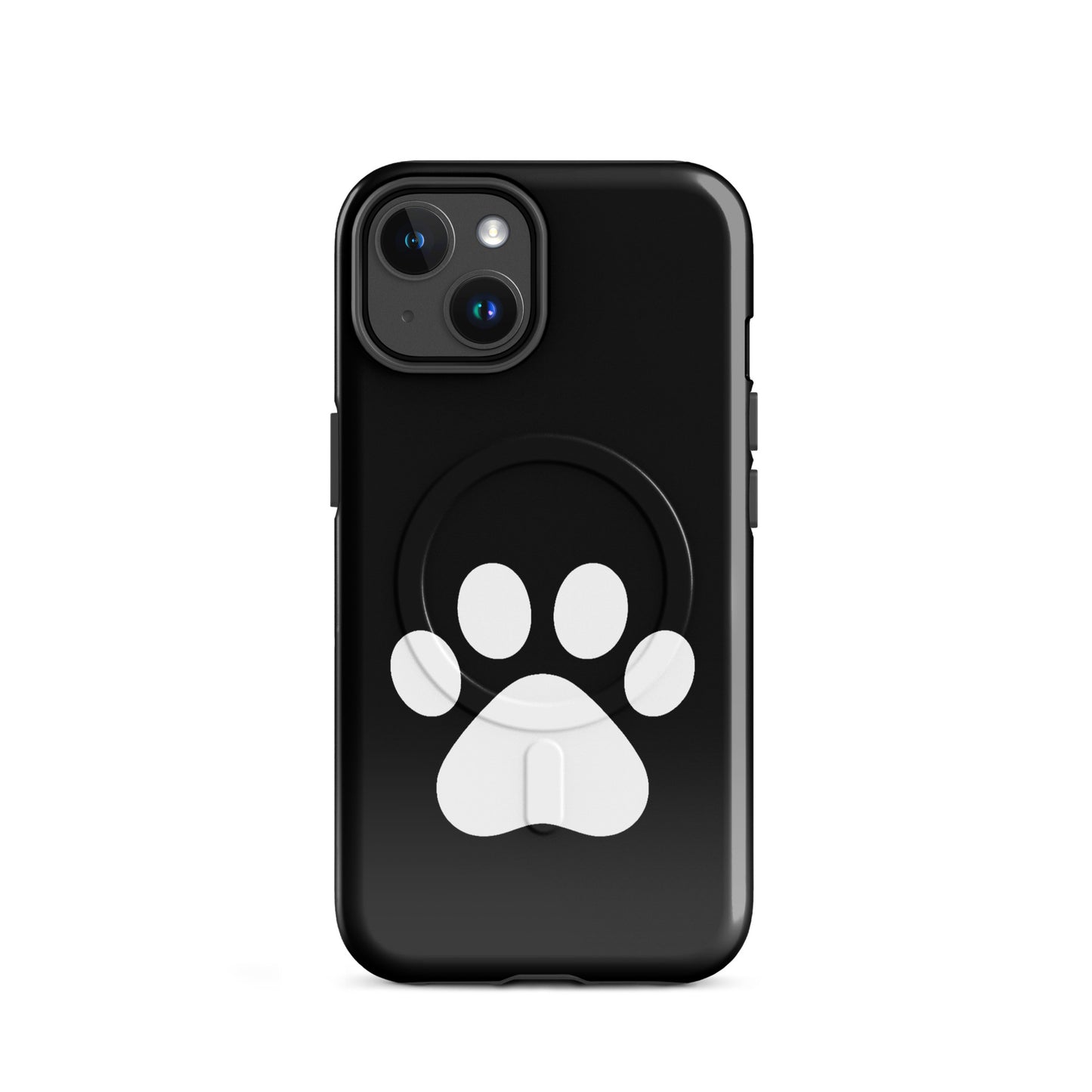 Magnetic Phone Case for iPhone featuring a stylish paw print design for pet lovers.