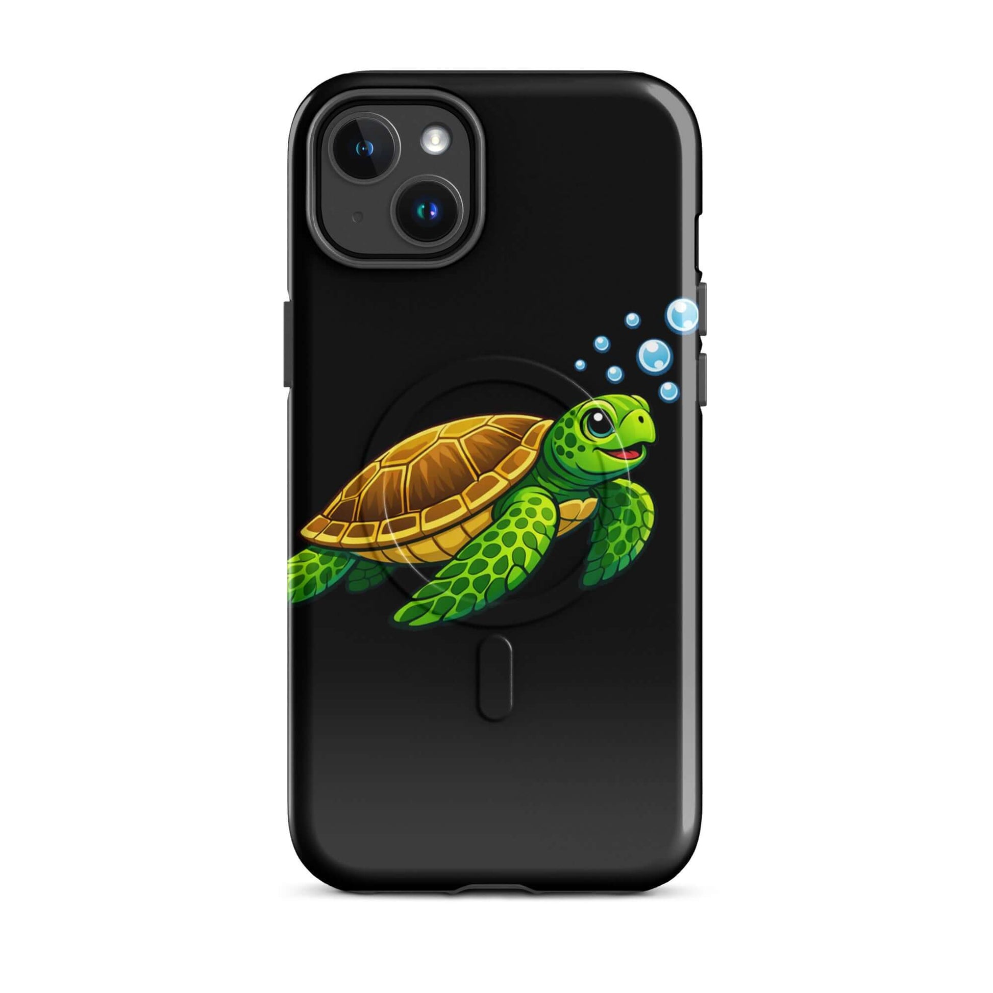 Magnetic Phone Case featuring playful sea turtle artwork, combining ocean charm with reliable protection.