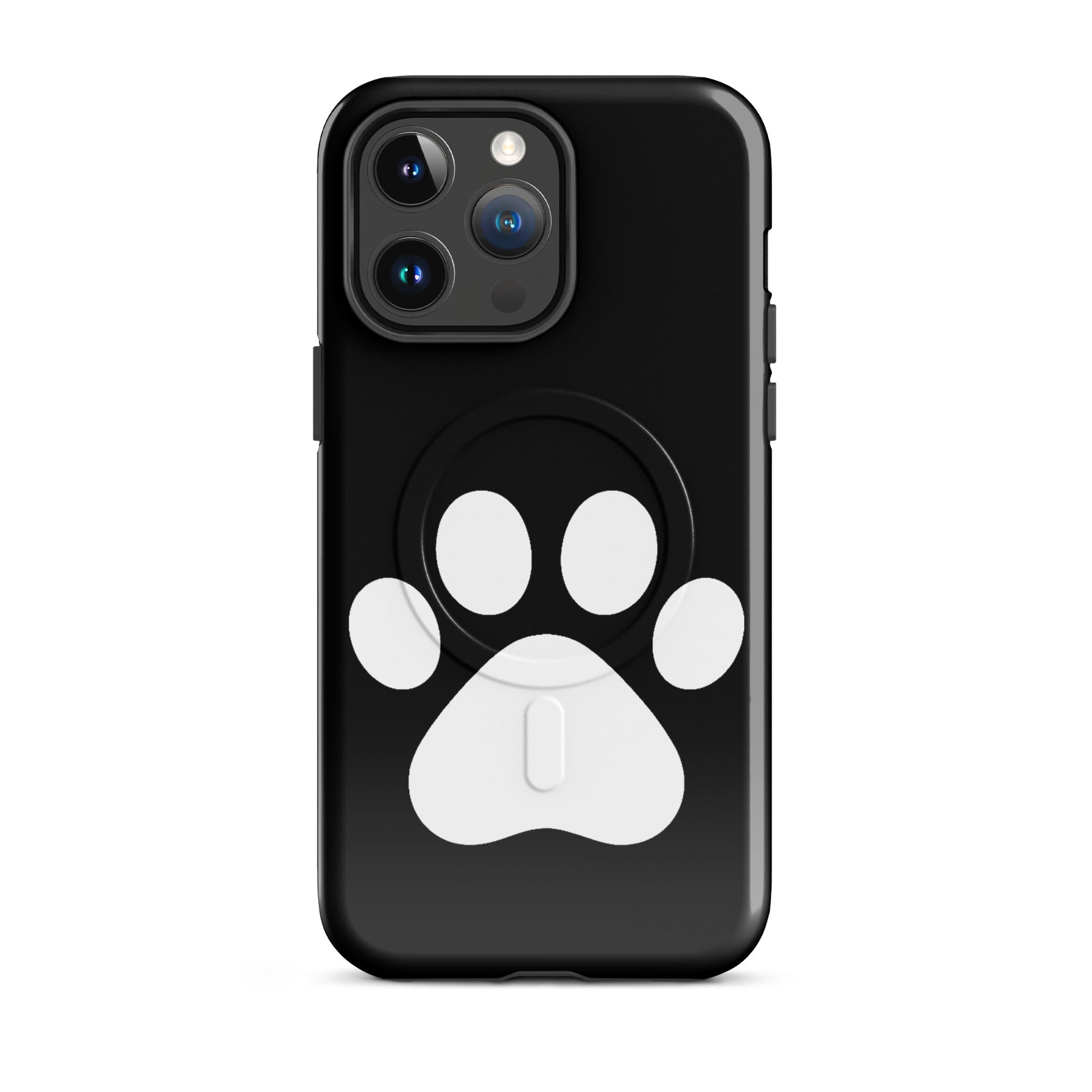 Magnetic Phone Case with minimalist paw print design for pet lovers, combining style and protection.