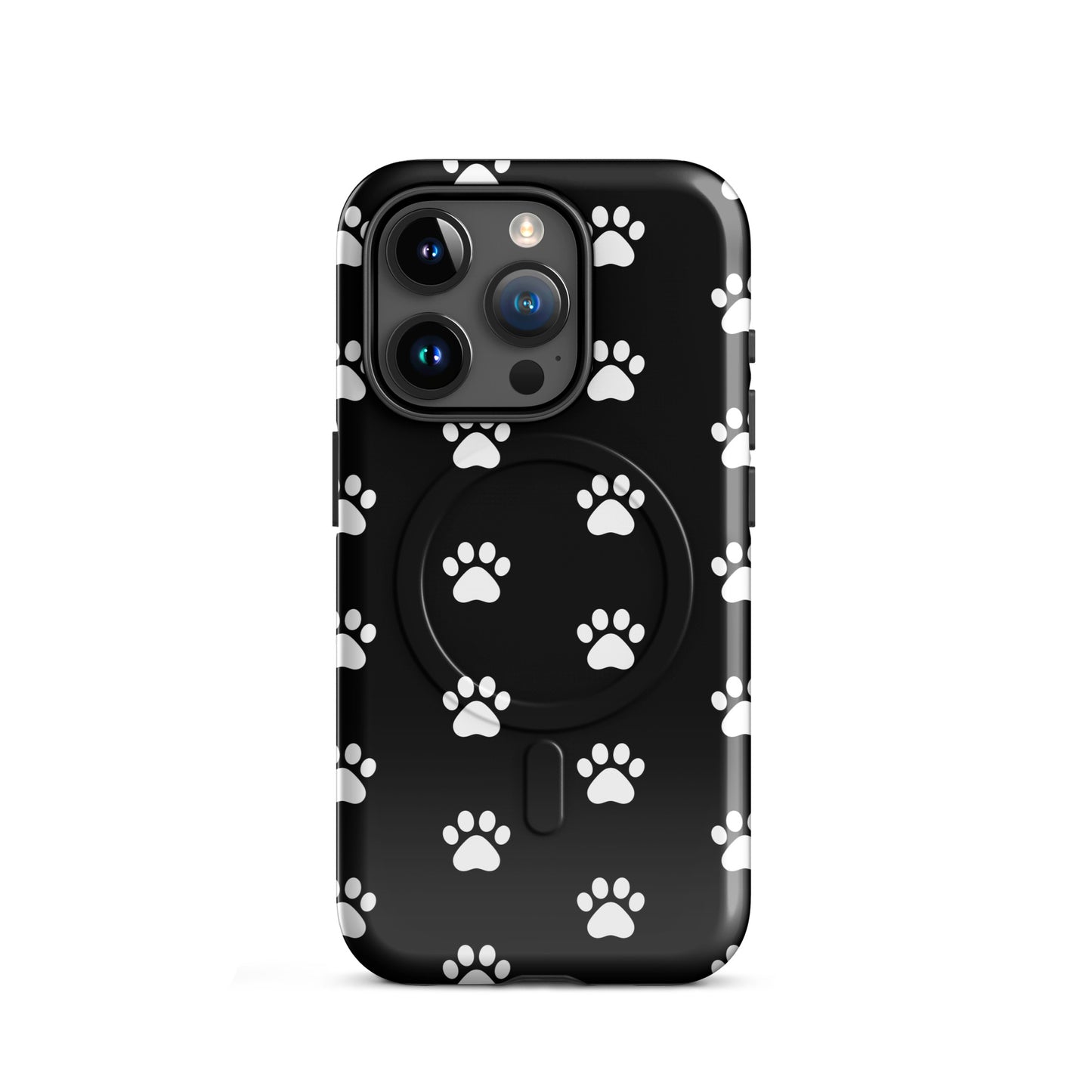 Magnetic Phone Case for iPhone with paw print design, perfect for pet lovers who appreciate stylish accessories.