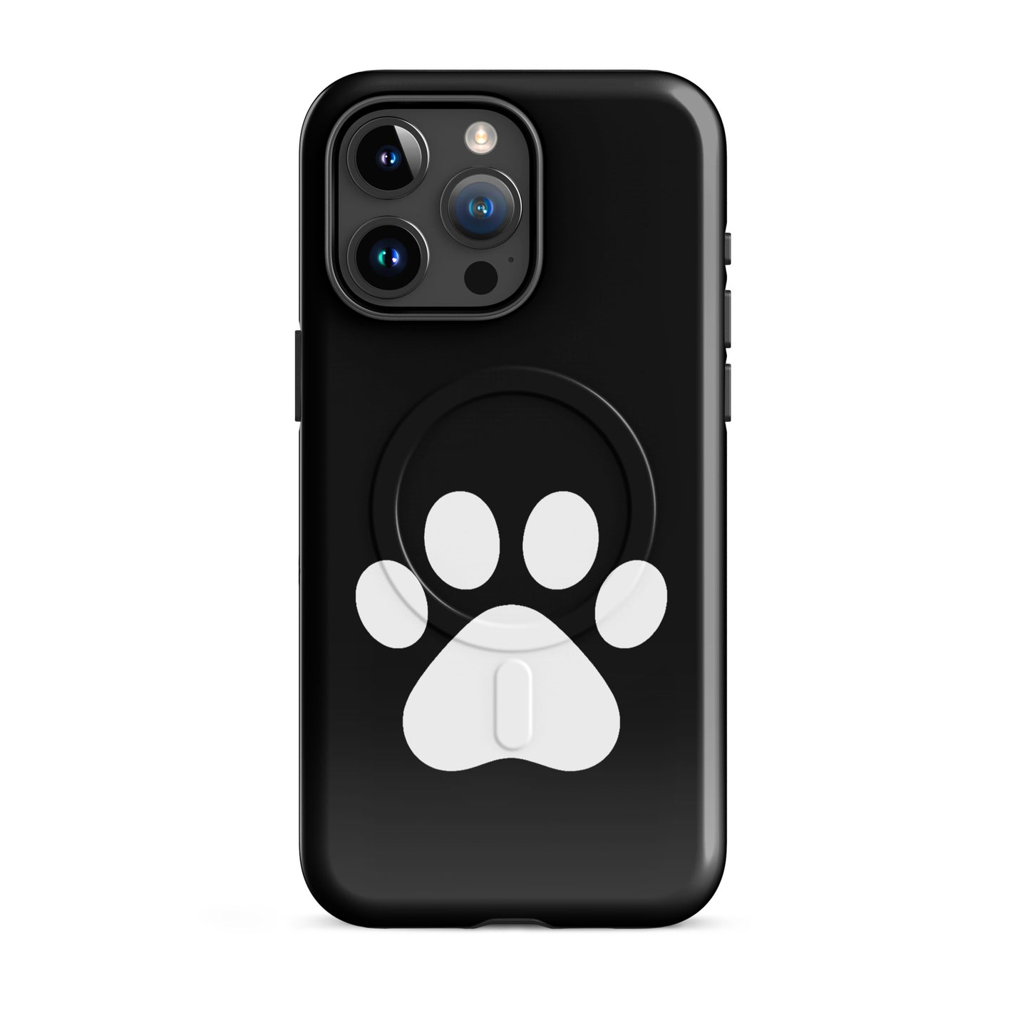 Magnetic Phone Case with a minimalist paw print design for pet lovers, combining style and protection.