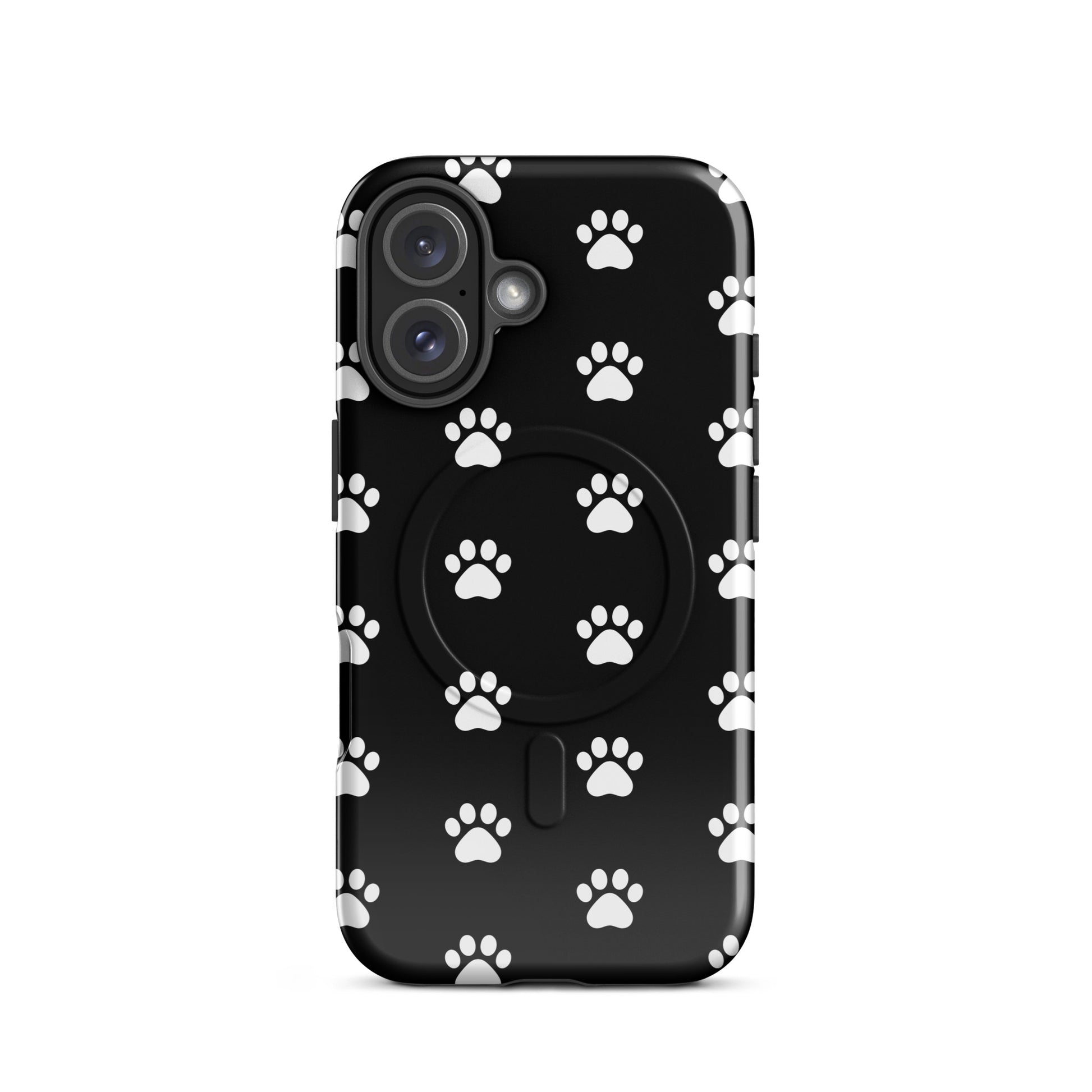 Magnetic Phone Case featuring a playful paw print design for pet lovers and animal enthusiasts.