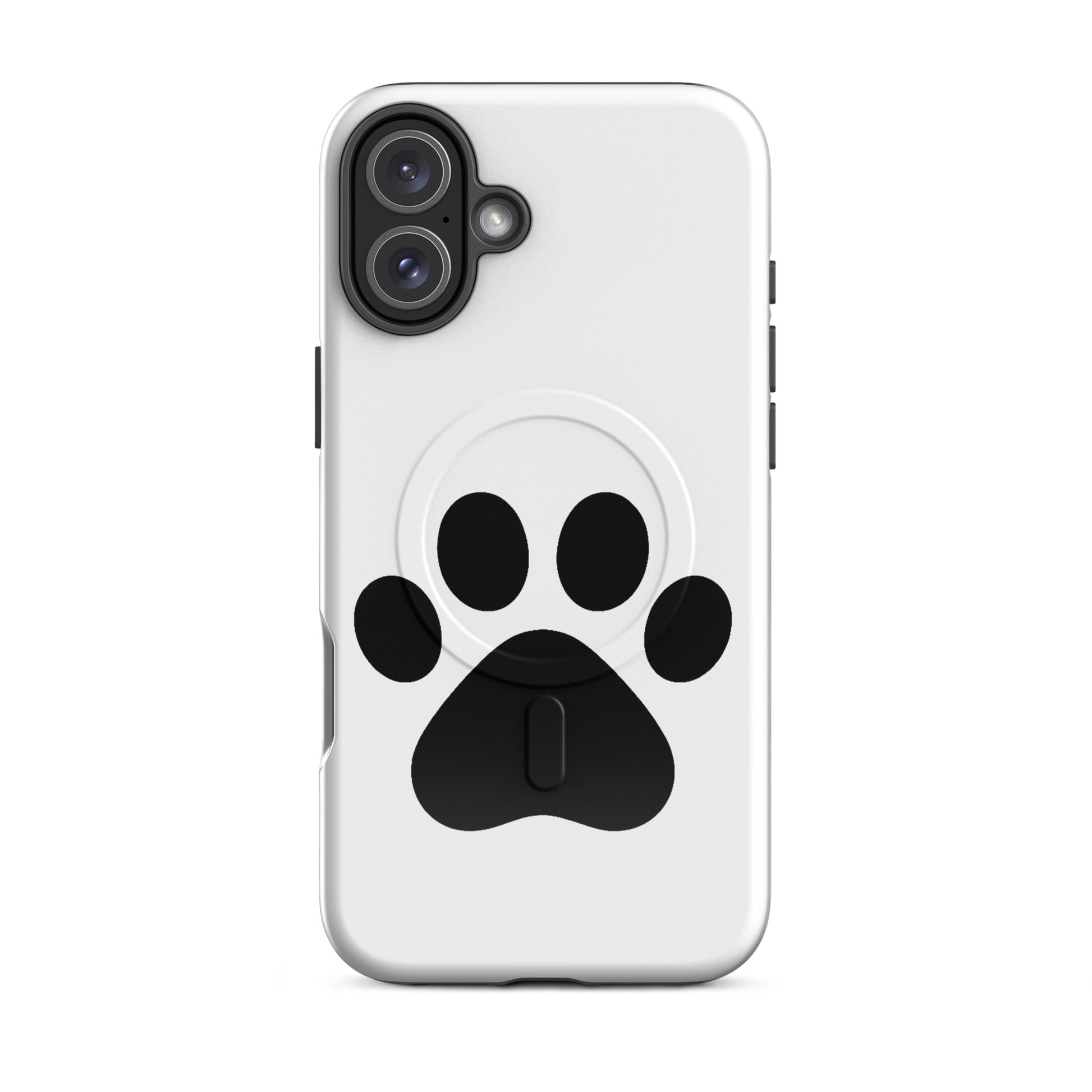 Magnetic Phone Case featuring a paw print design, perfect for pet lovers who appreciate minimalism.