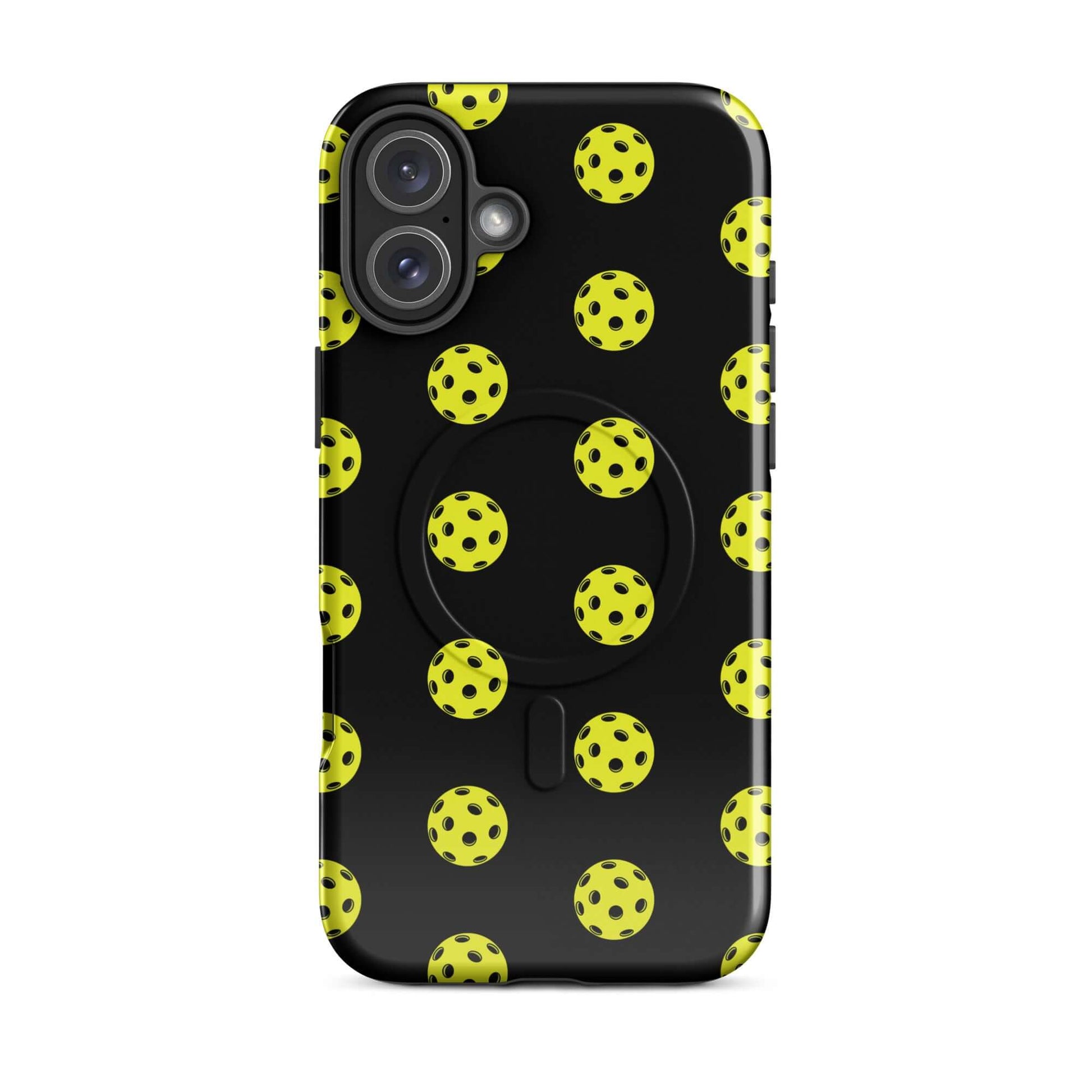 Magnetic Phone Case featuring pickleball pattern design for sporty style and premium protection.