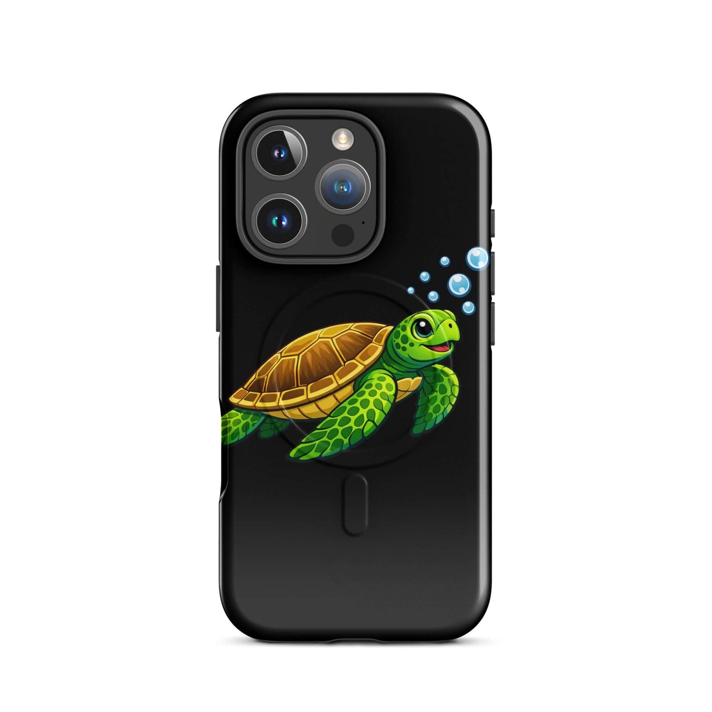 Magnetic Phone Case with vibrant sea turtle artwork, adding playful charm and premium protection to your iPhone.