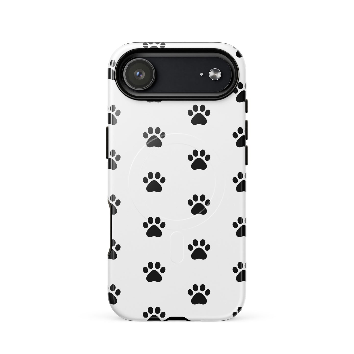 Magnetic Phone Case featuring a playful paw print design, ideal for pet lovers and showcasing a modern look.