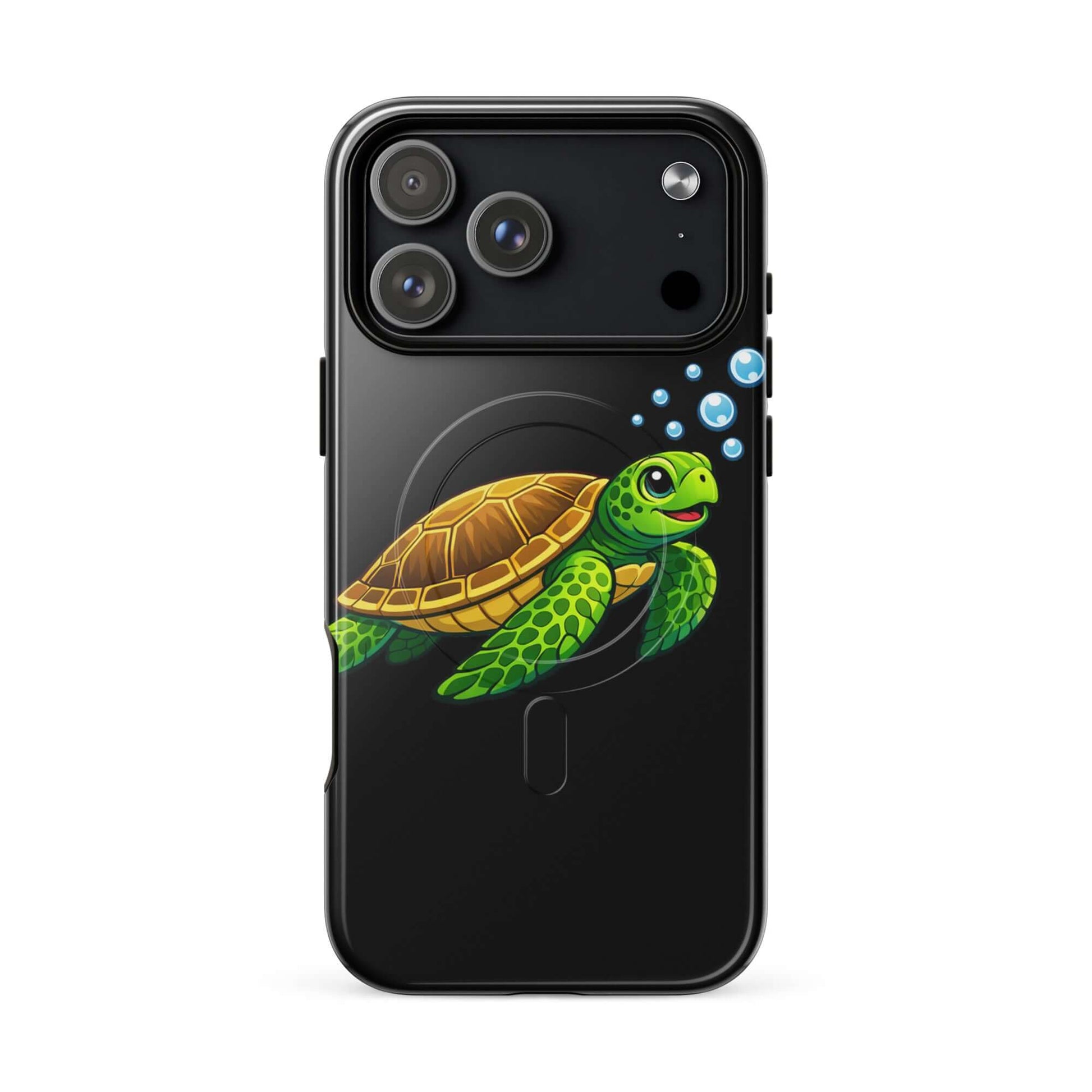Magnetic Phone Case with vibrant sea turtle artwork, blending playful charm and premium protection for iPhone.
