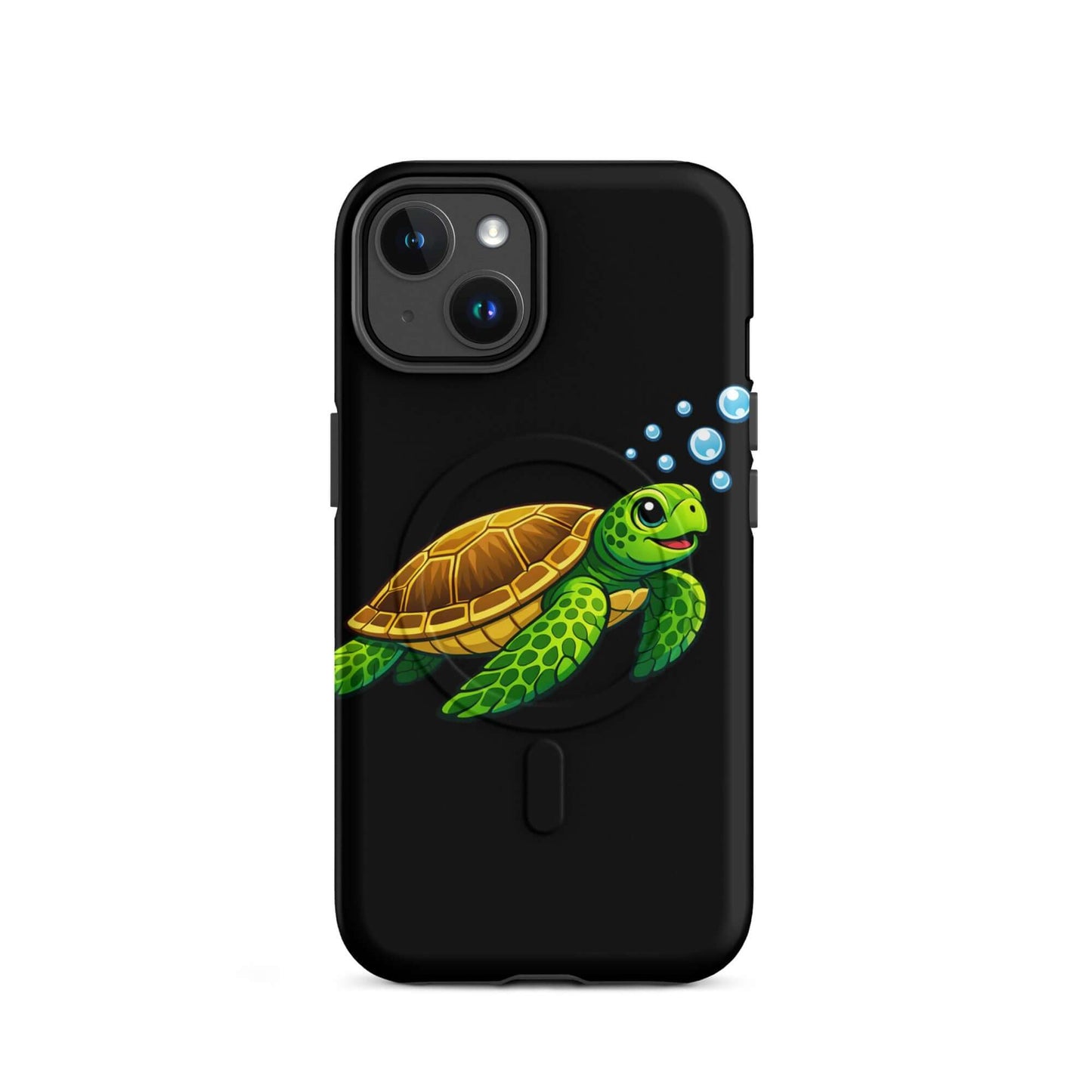 Magnetic Phone Case featuring vibrant sea turtle artwork, adding playful charm and protection for your device.