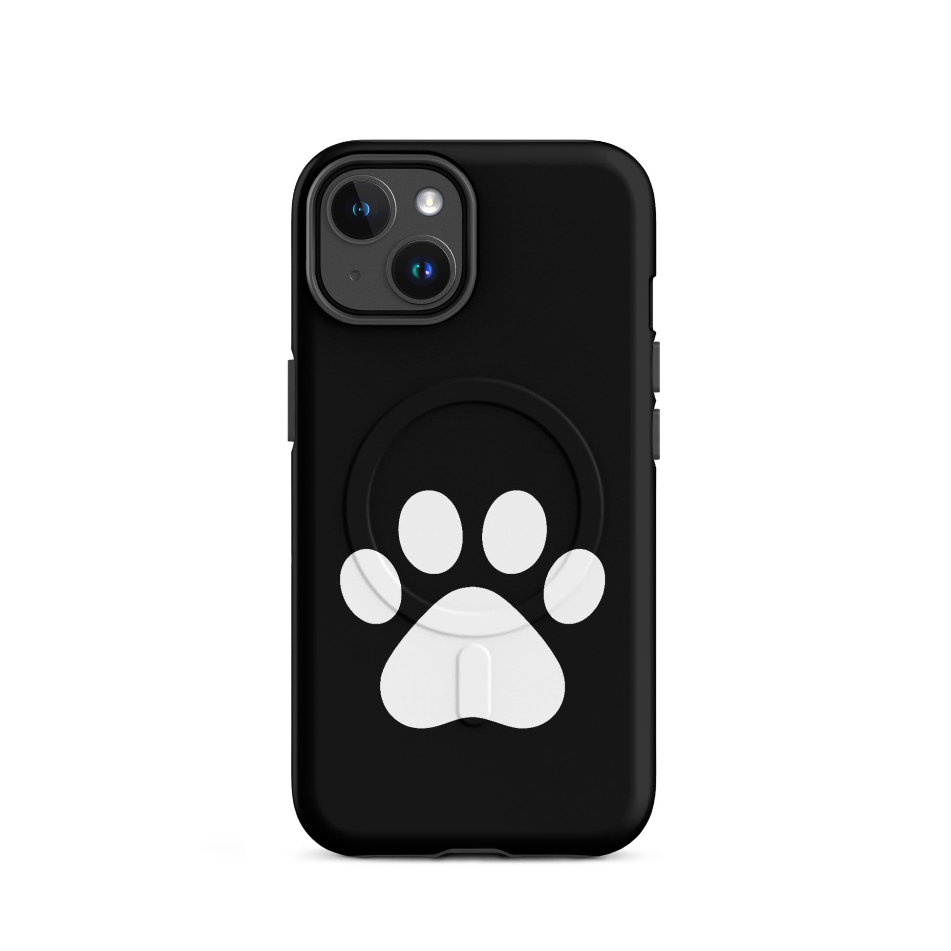 Magnetic Phone Case for iPhone with minimalist paw print design for pet lovers