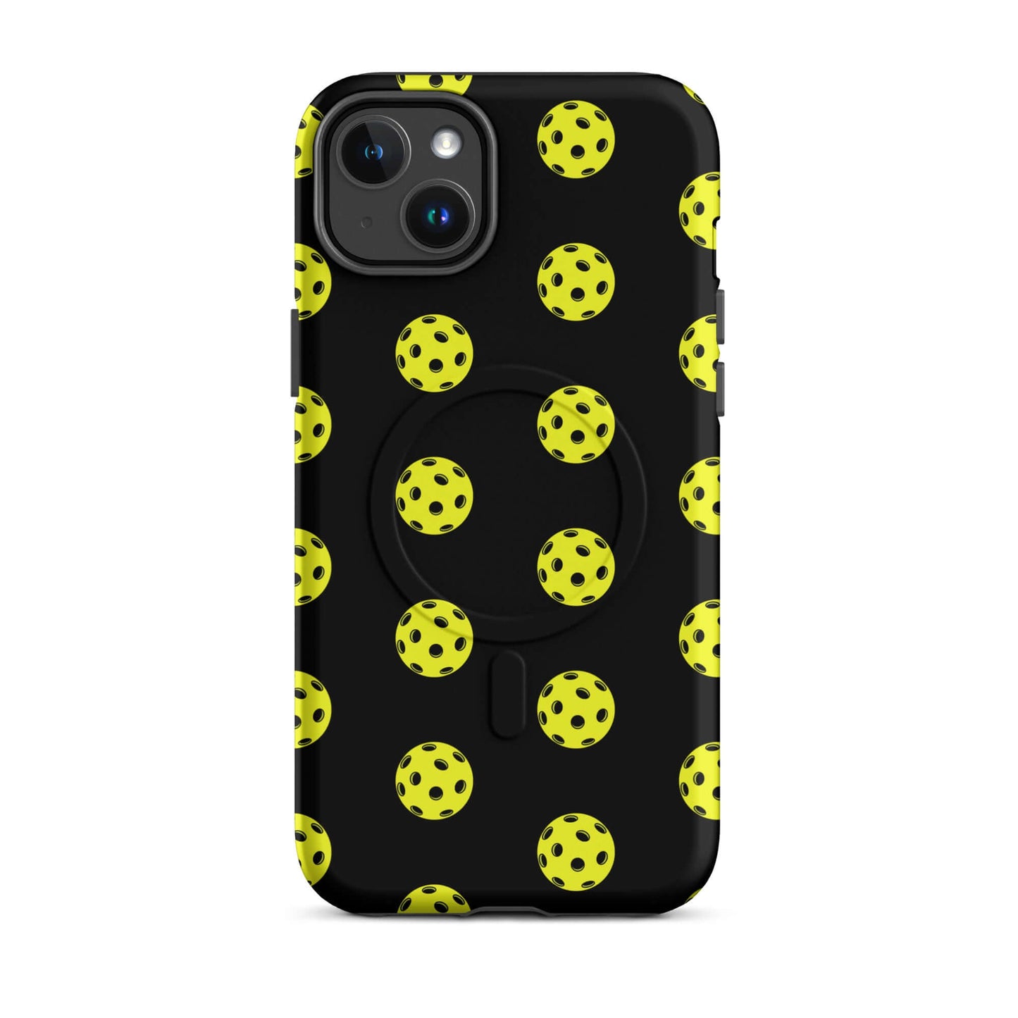 Magnetic Phone Case featuring a playful pickleball pattern for sporty style and premium protection.