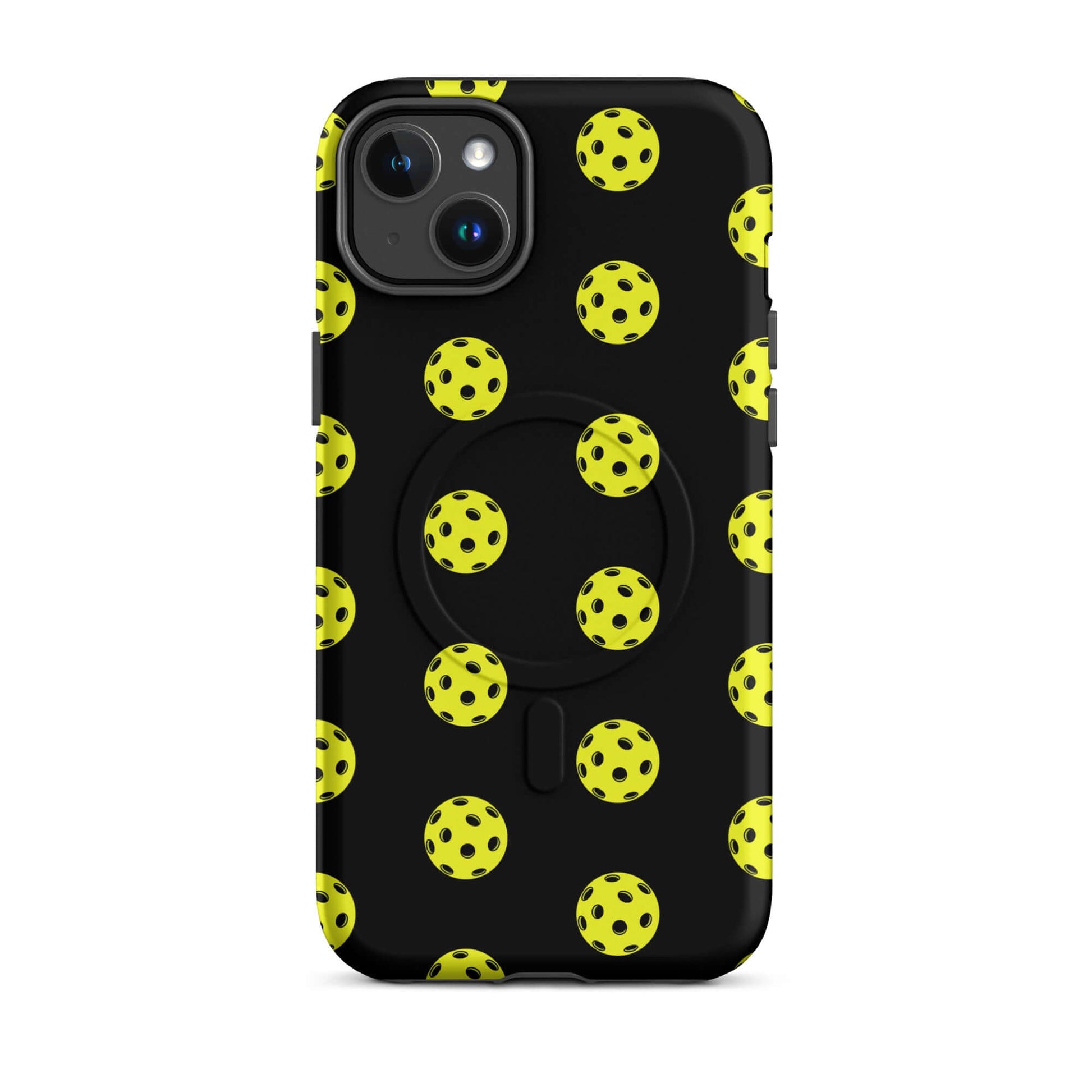 Magnetic Phone Case featuring a playful pickleball pattern for sporty style and premium protection.