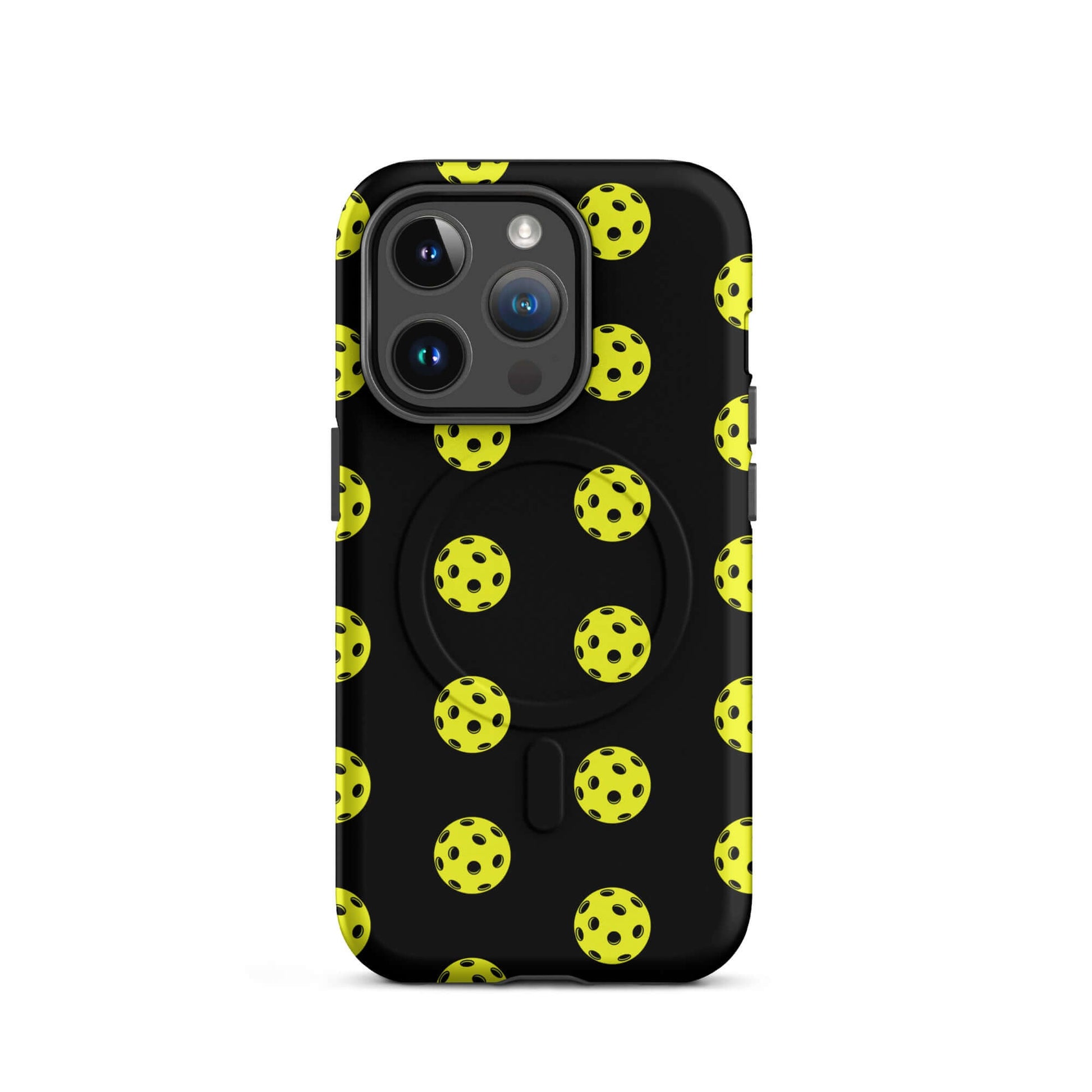 Magnetic Phone Case featuring a pickleball pattern, perfect for sporty style and protection.