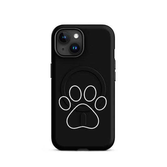 Magnetic Phone Case featuring a minimalist paw print design, perfect for pet lovers and sleek protection.