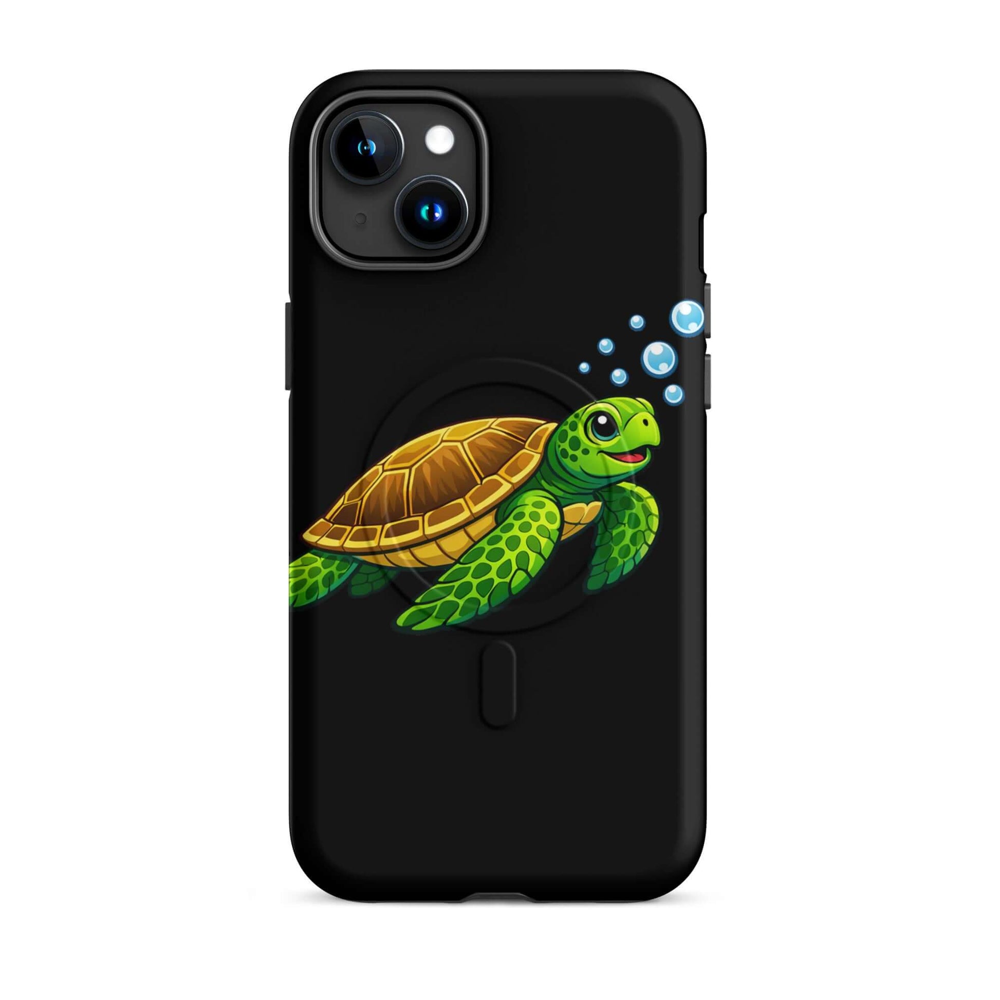 Magnetic Phone Case with vibrant sea turtle artwork, showcasing charm and style in a protective design.