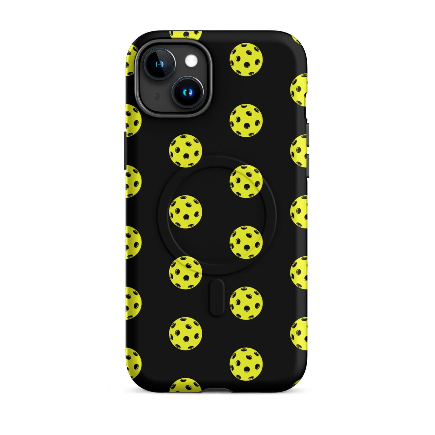 Magnetic Phone Case featuring a pickleball pattern, perfect for showing sporty style and protection.