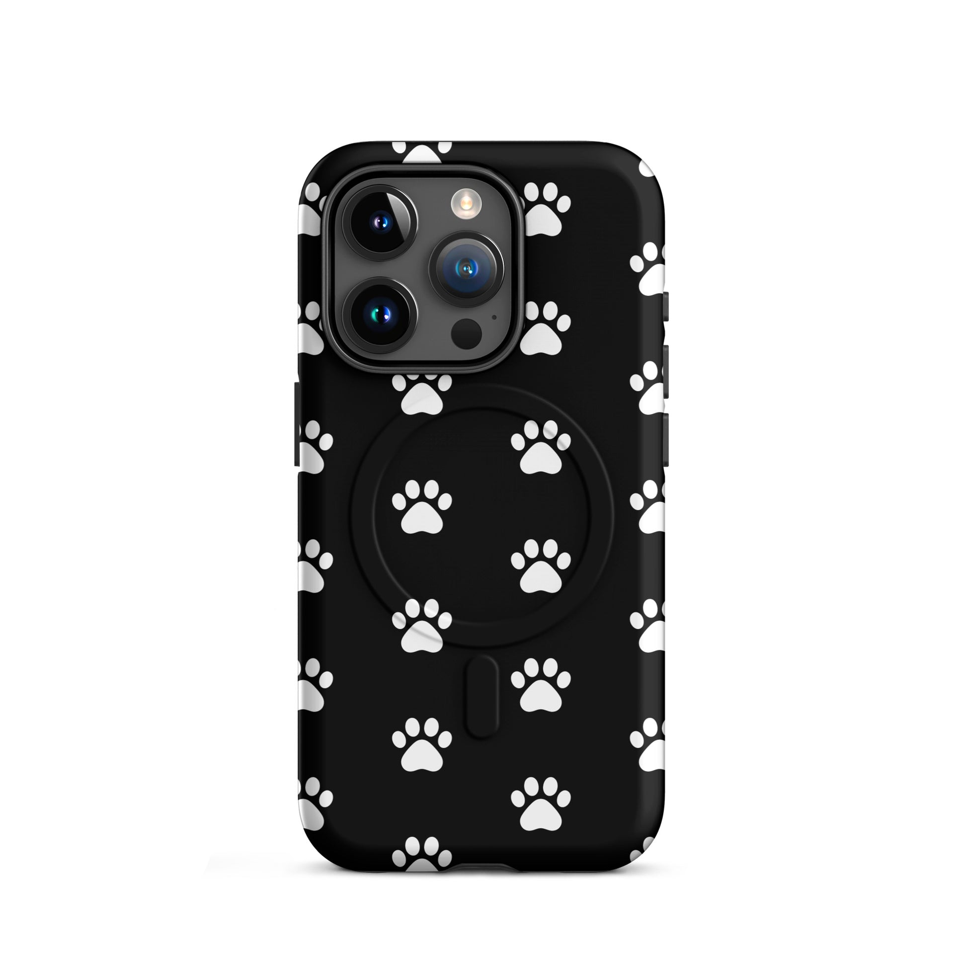 Magnetic Phone Case for iPhone with a paw print design, ideal for pet lovers who appreciate stylish accessories.