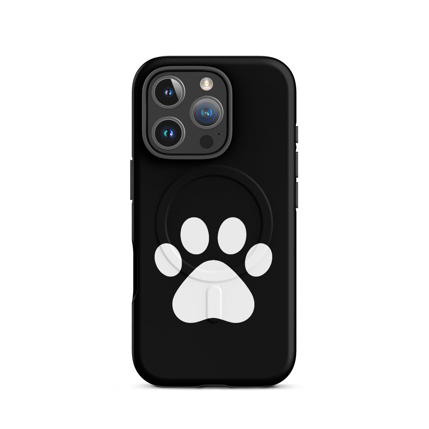 Magnetic Phone Case for iPhone with minimalist paw print design for pet lovers