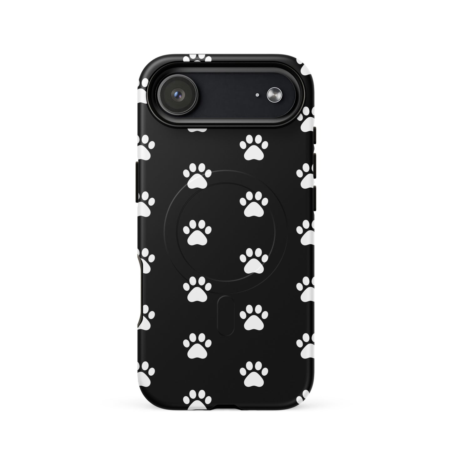 Magnetic Phone Case featuring paw print design for pet lovers, with playful, minimalist patterns for a modern look.