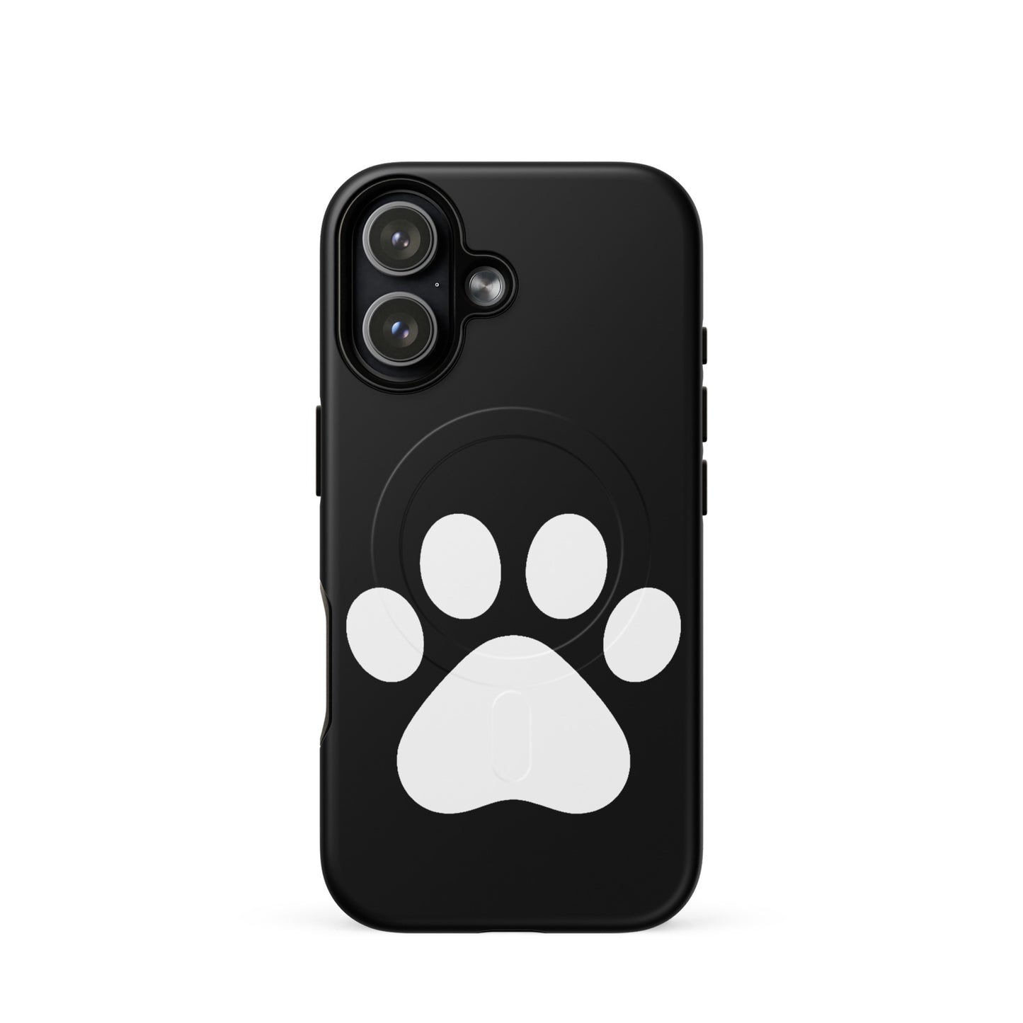 Magnetic Phone Case featuring a minimalist paw print design, perfect for pet lovers and stylish protection.