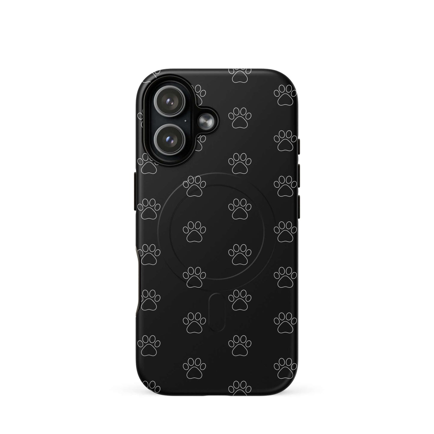 Magnetic Phone Case featuring a playful paw print design for pet lovers and stylish protection.