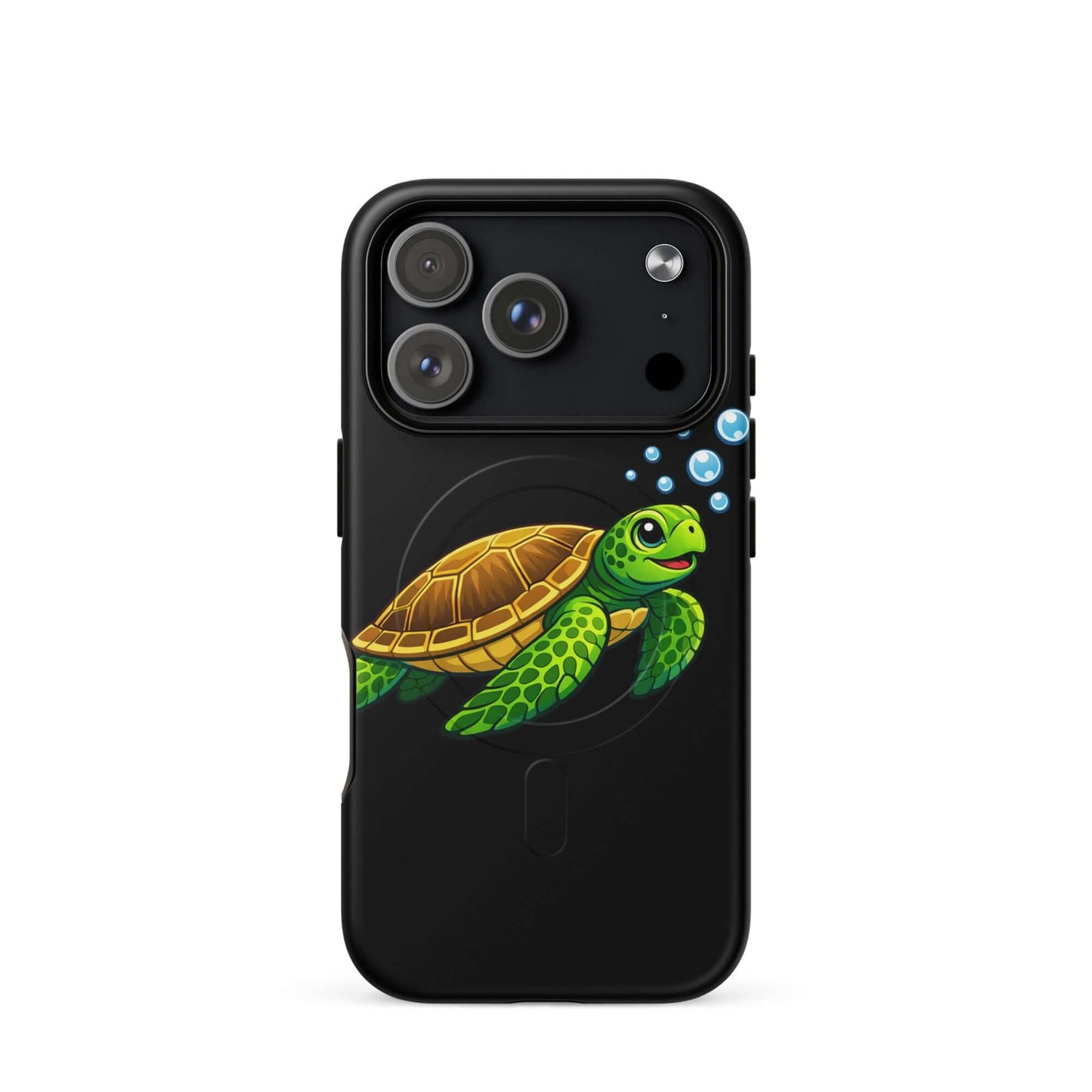 Magnetic Phone Case featuring vibrant sea turtle artwork, combining charm with stylish ocean-inspired design.
