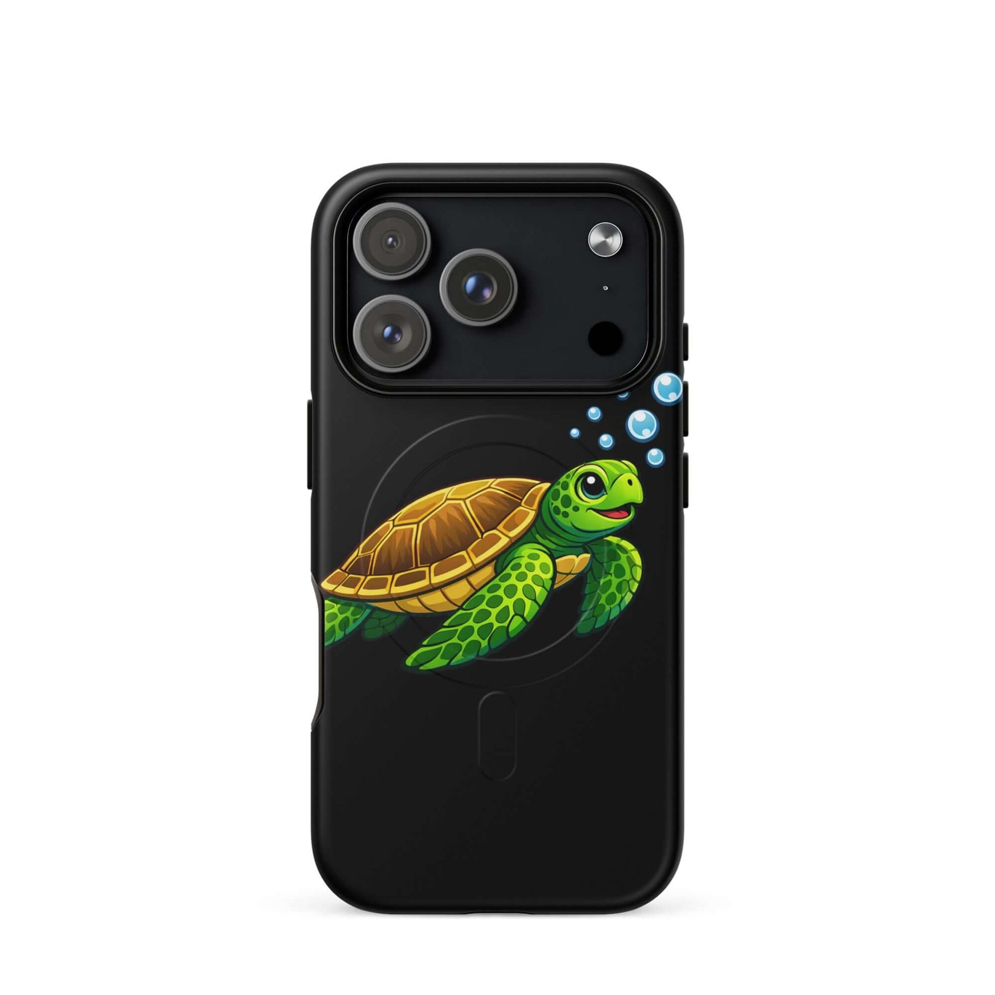 Magnetic Phone Case featuring vibrant sea turtle artwork, combining charm with stylish ocean-inspired design.
