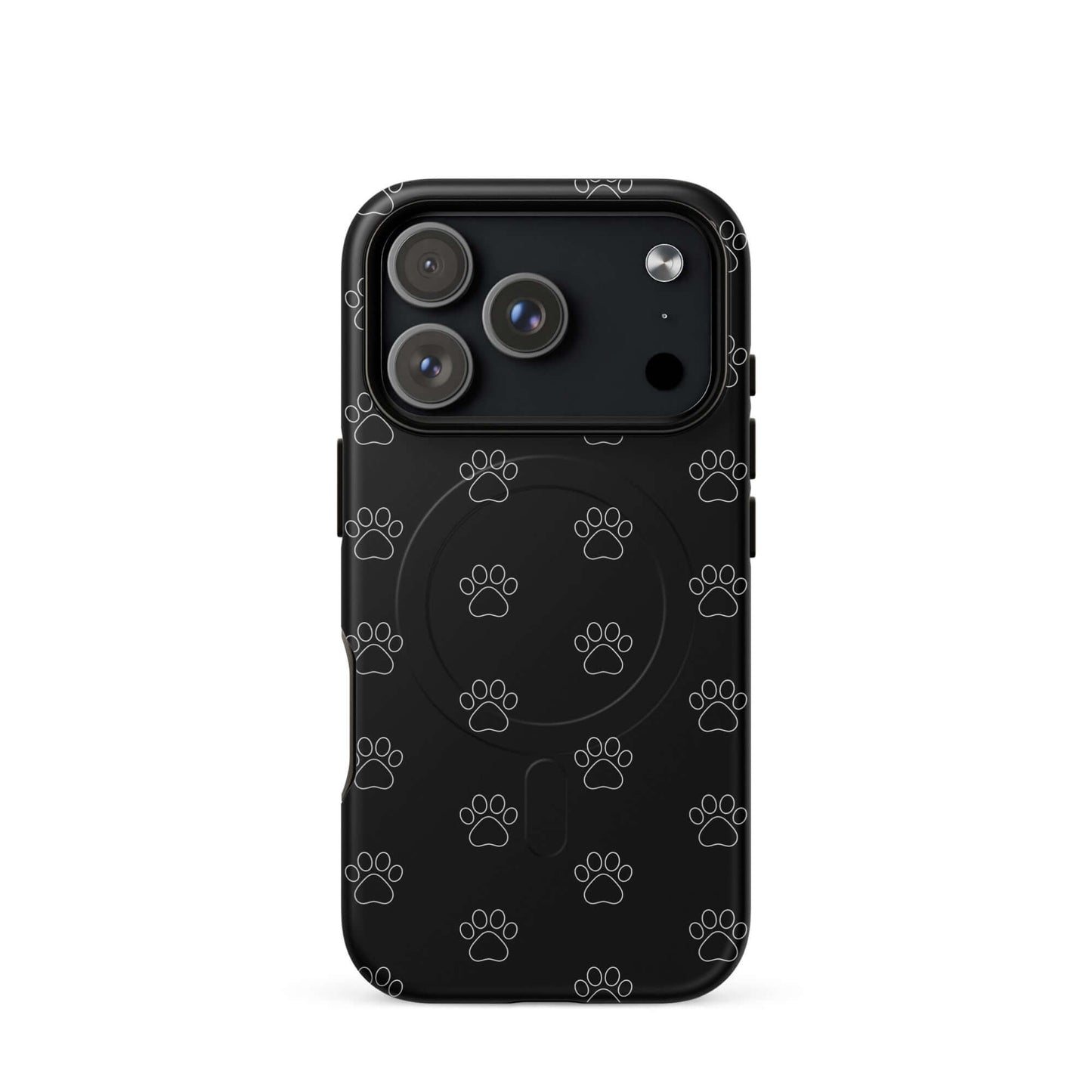 Magnetic Phone Case featuring a paw print design, ideal for pet lovers and cat or dog parents.