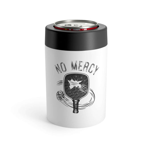"No Mercy Pickleball Series Can Holder with Paddle Design, Stainless Steel, Anti-Slip, Keeps Drinks Cold"